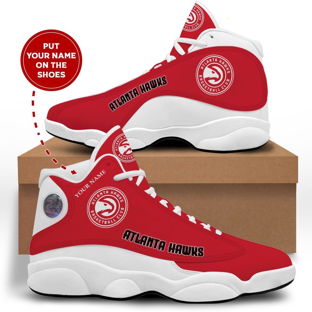 Atlanta Hawks Basketball NBA Retro Sneakers Customized Shoes - HomeFavo