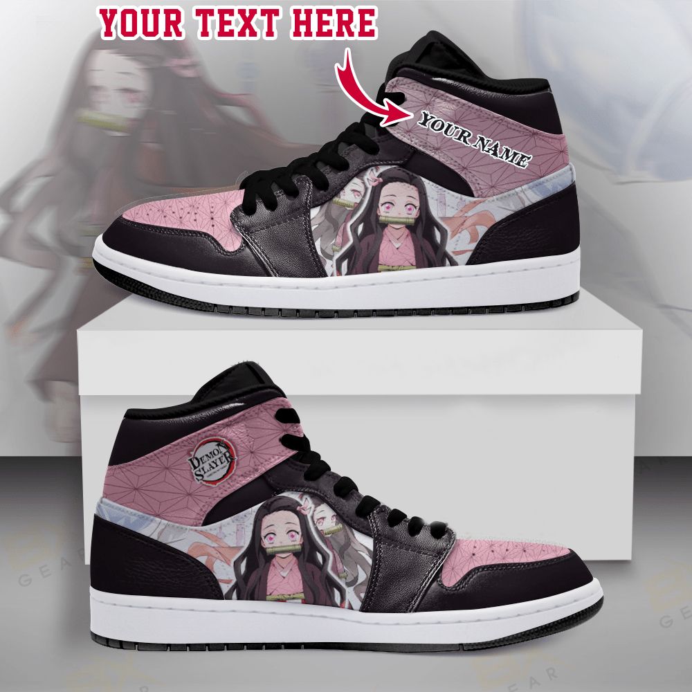 Demon Slayer Fans Film High Retro AJ-1 Customized Shoes - HomeFavo