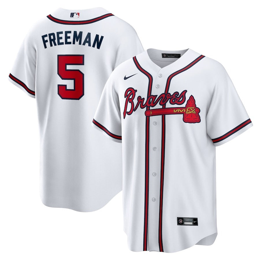 Men's Atlanta Braves Freddie Freeman Nike White Home Replica Player Jersey