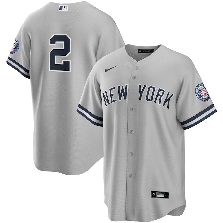 Men's New York Yankees Derek Jeter Nike Gray 2020 Hall of Fame ...