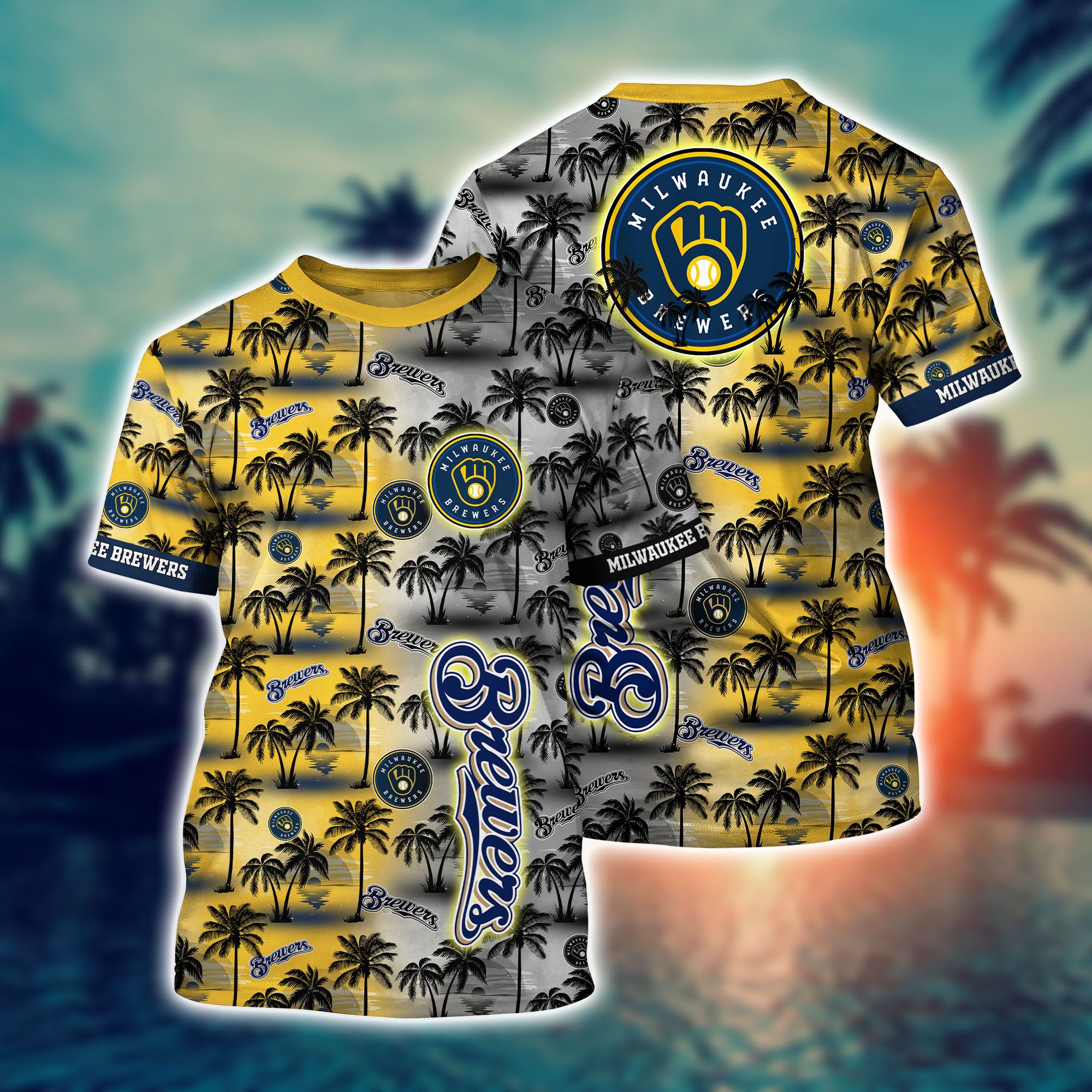 Milwaukee Brewers MLB-Hawaii Style Shirt Short NA20944 - HomeFavo