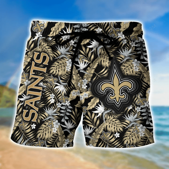 New Orleans Saints Nfl Hawaii Shirt And Shorts For Sports Fans - HomeFavo