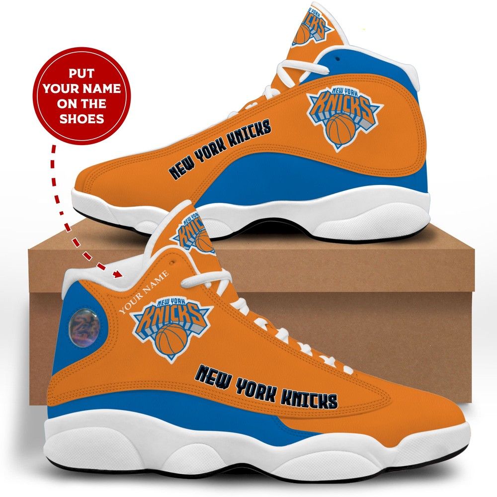 New York Knicks NBA Retro Sneakers Customized Shoes - HomeFavo