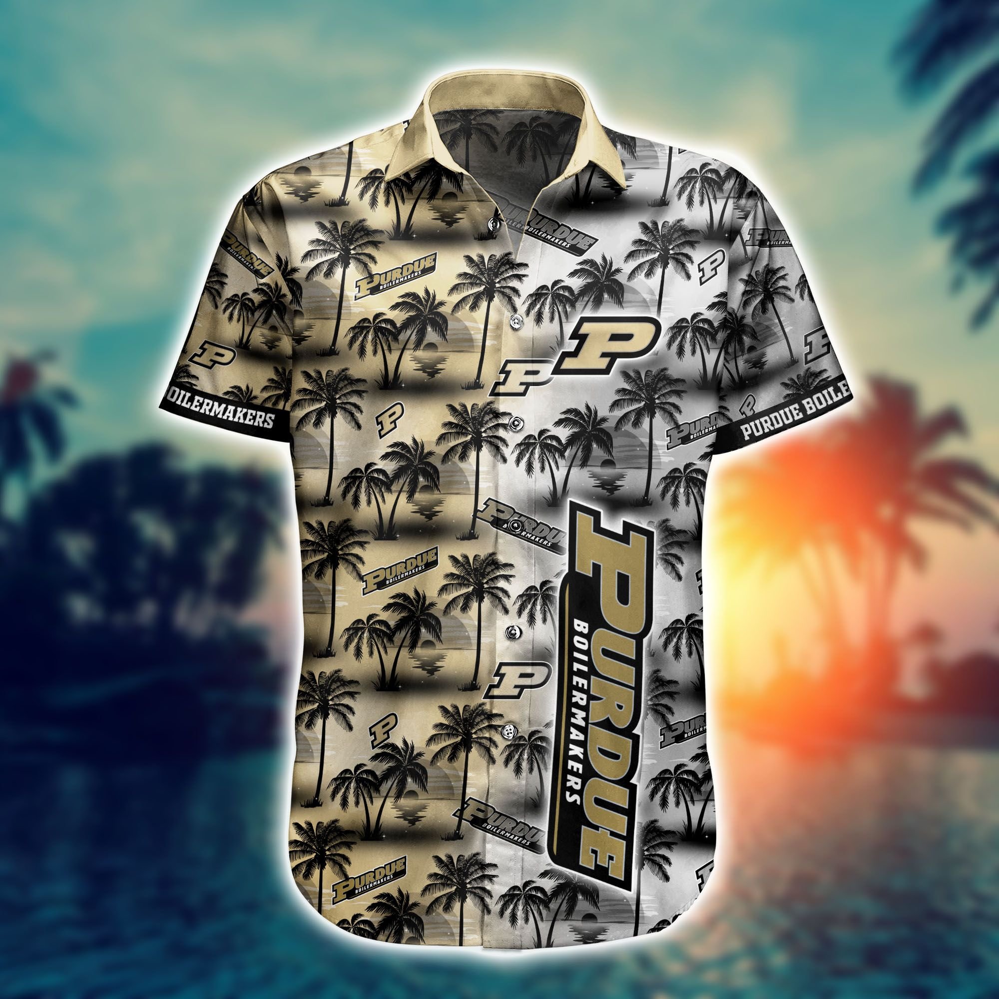 Purdue Boilermakers NCAA3-Hawaii Style Shirt Short NA20944