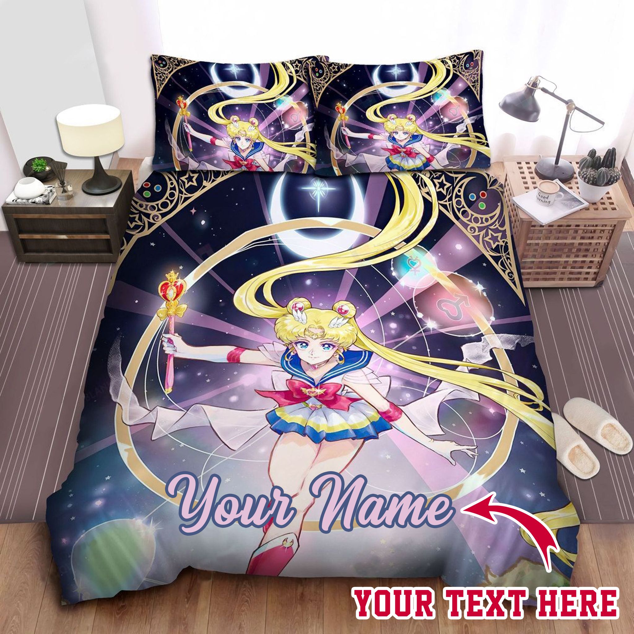 Sailor Moon S7 Film Personalized Custom Bedding Sets King Queen Twin Bedding Set Homefavo 