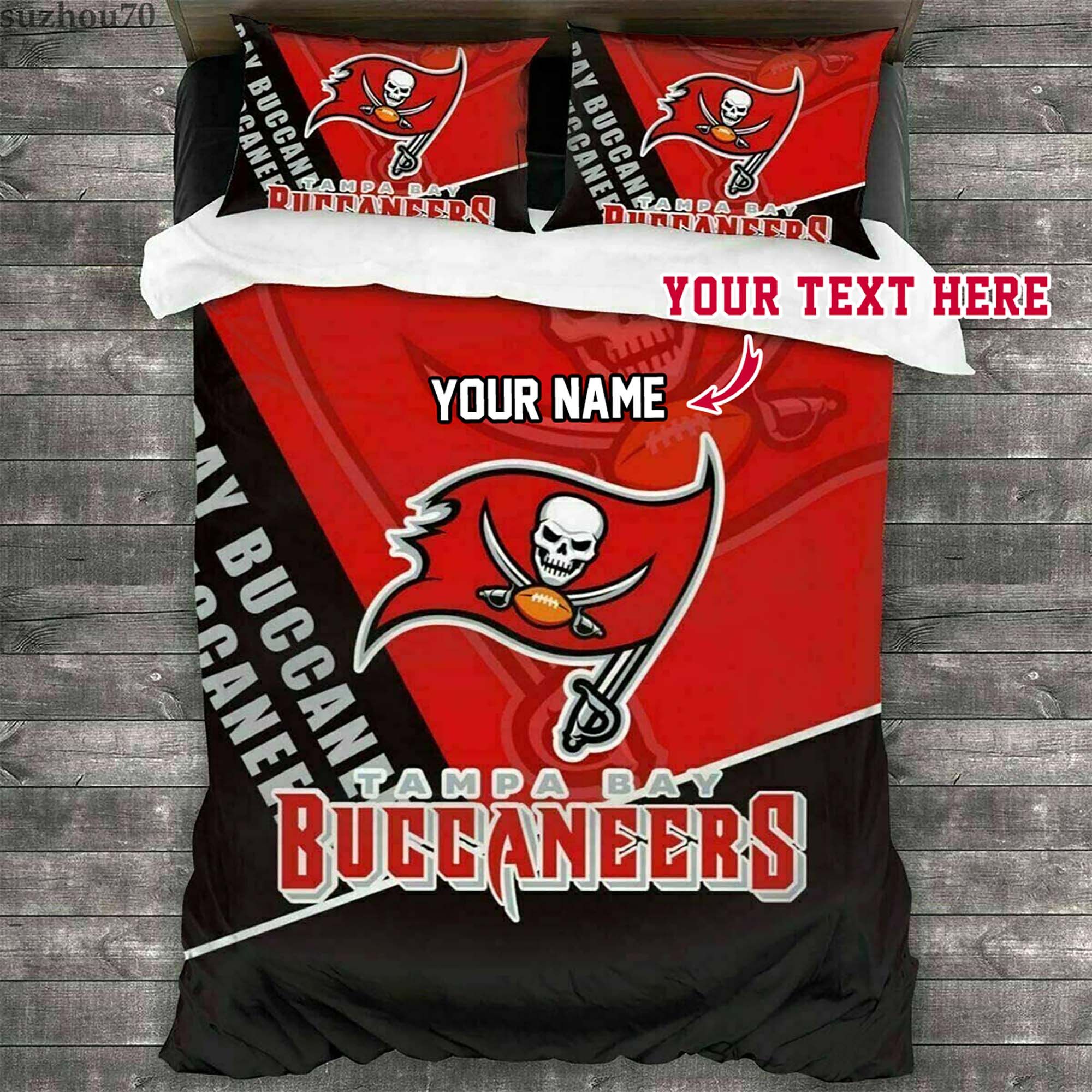 Tampa Bay Buccaneers 131 NFL Football Personalized Custom Bedding Sets