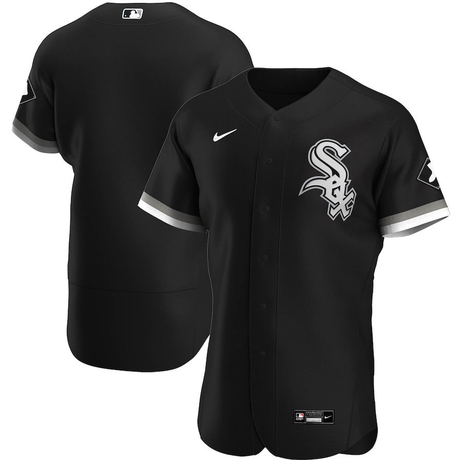 Chicago White Sox Nike Alternate Authentic Team Logo Jersey - Black ...