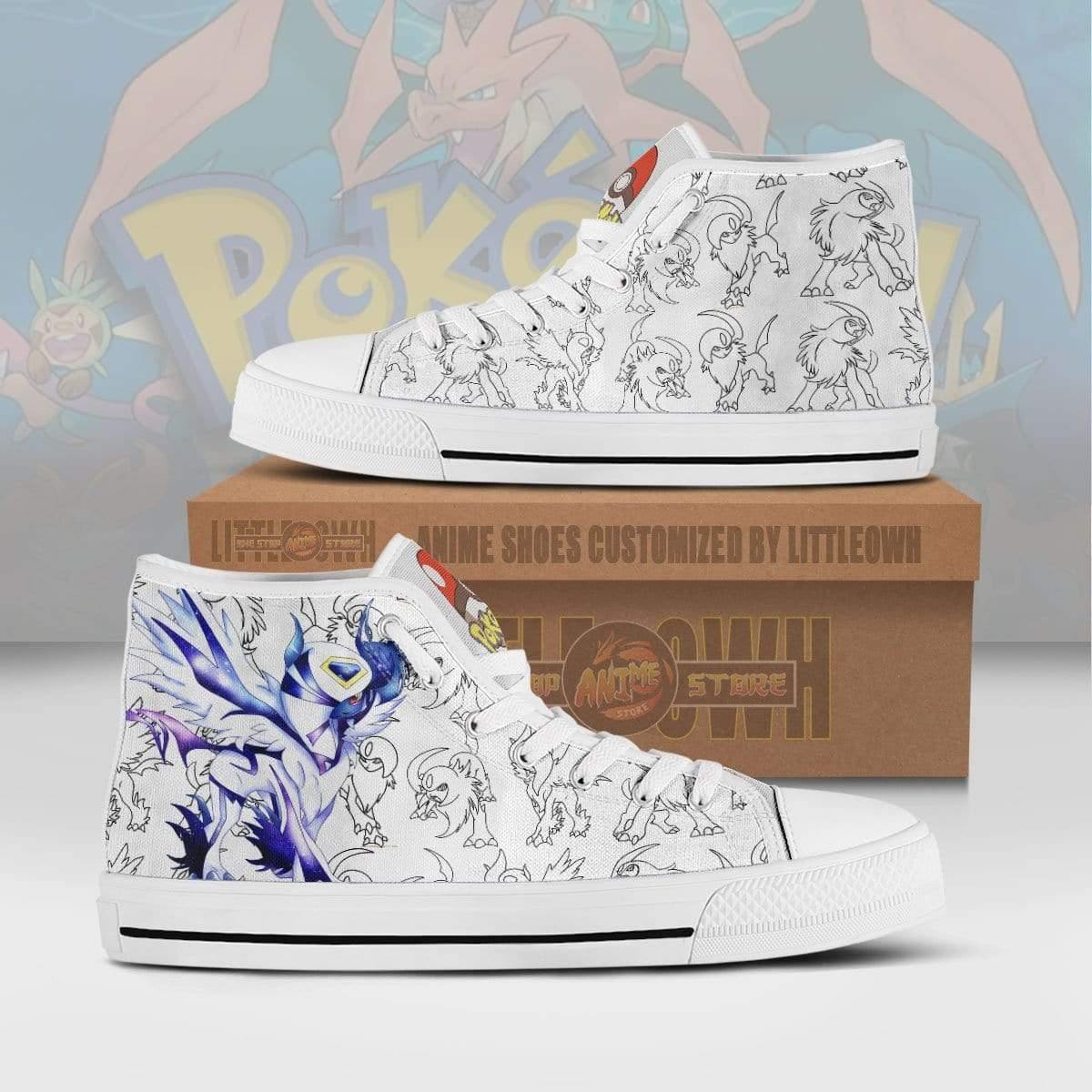 Absol High Top Canvas Shoes Custom Pokemon Anime Sneakers