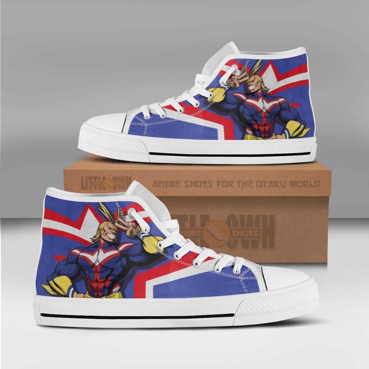 All Might Golden Age My Hero Acadamia Hero Custom All Star High Top Sneakers Canvas Shoes
