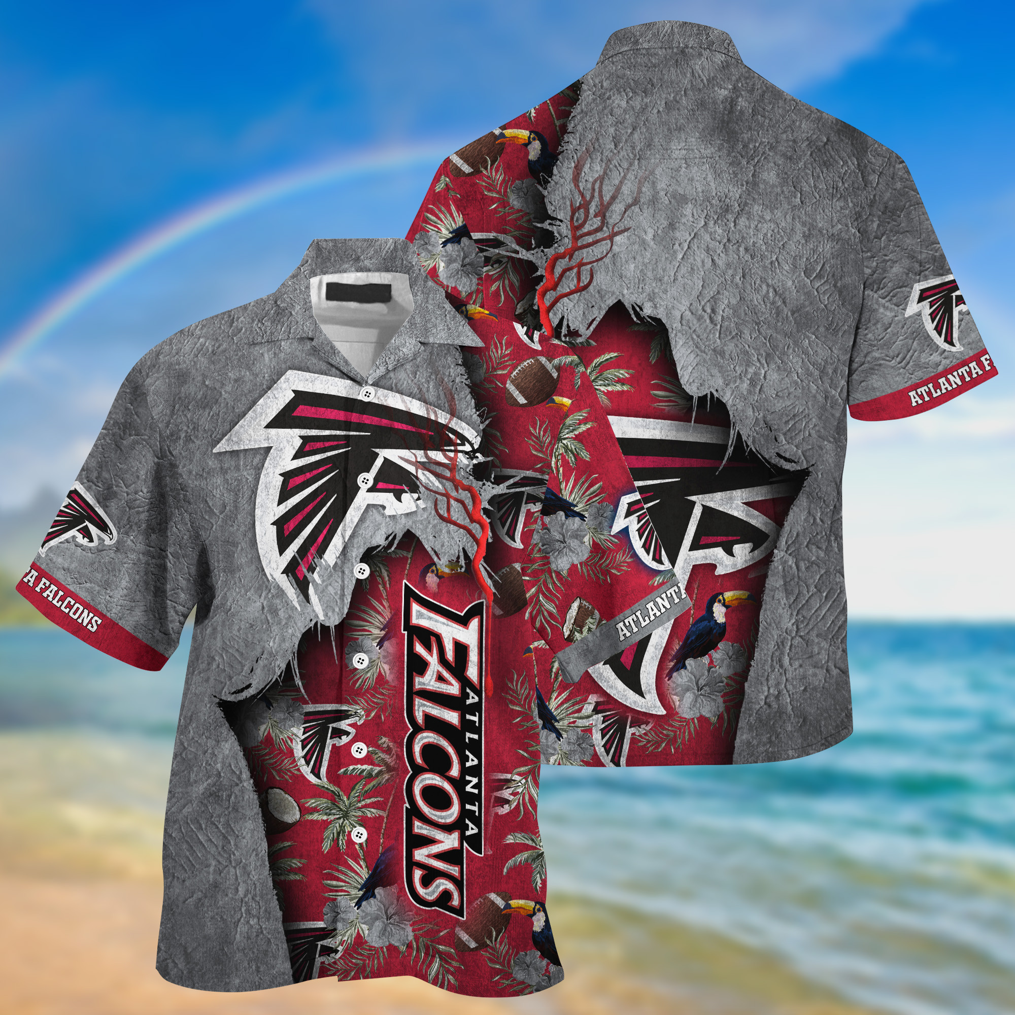 Atlanta Falcons NFL-God Hawaii Shirt New Gift For Summer NA32875 - HomeFavo