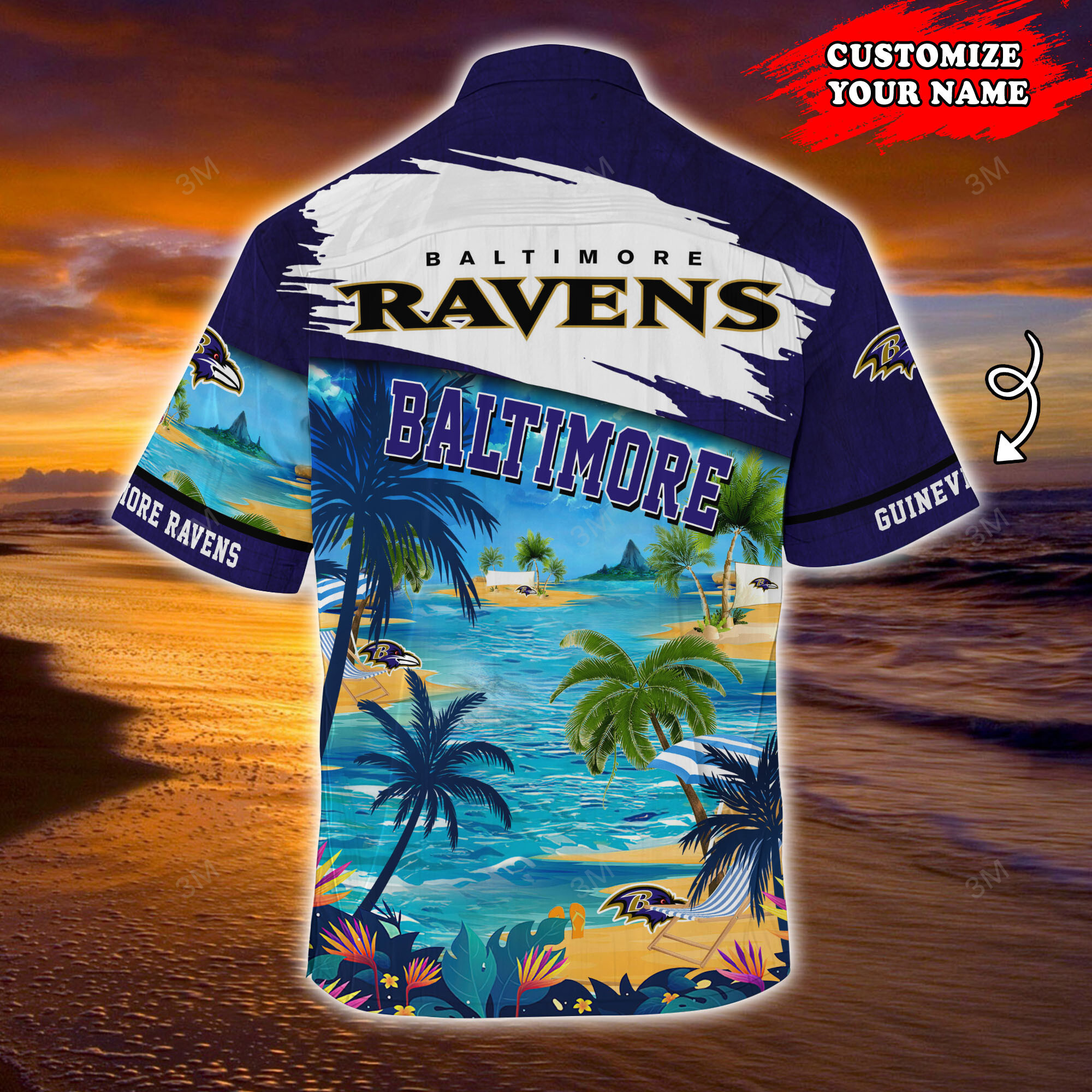Baltimore Ravens NFL Customized Summer Hawaii Shirt For This Season ...