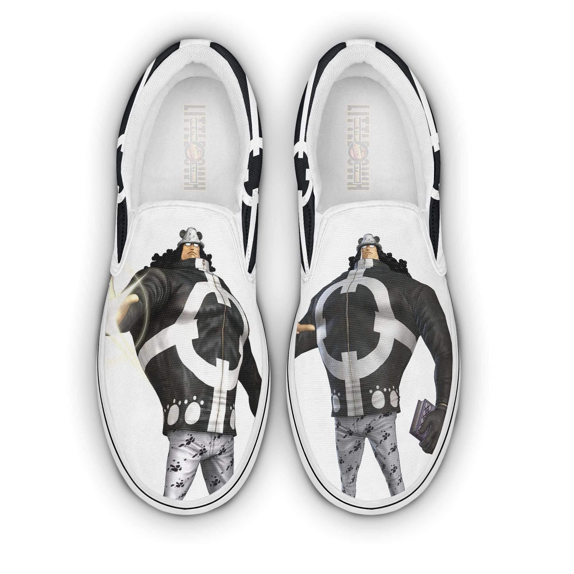 Bartholomew Kuma One Piece Shoes Custom Anime Flat Slip On Sneakers