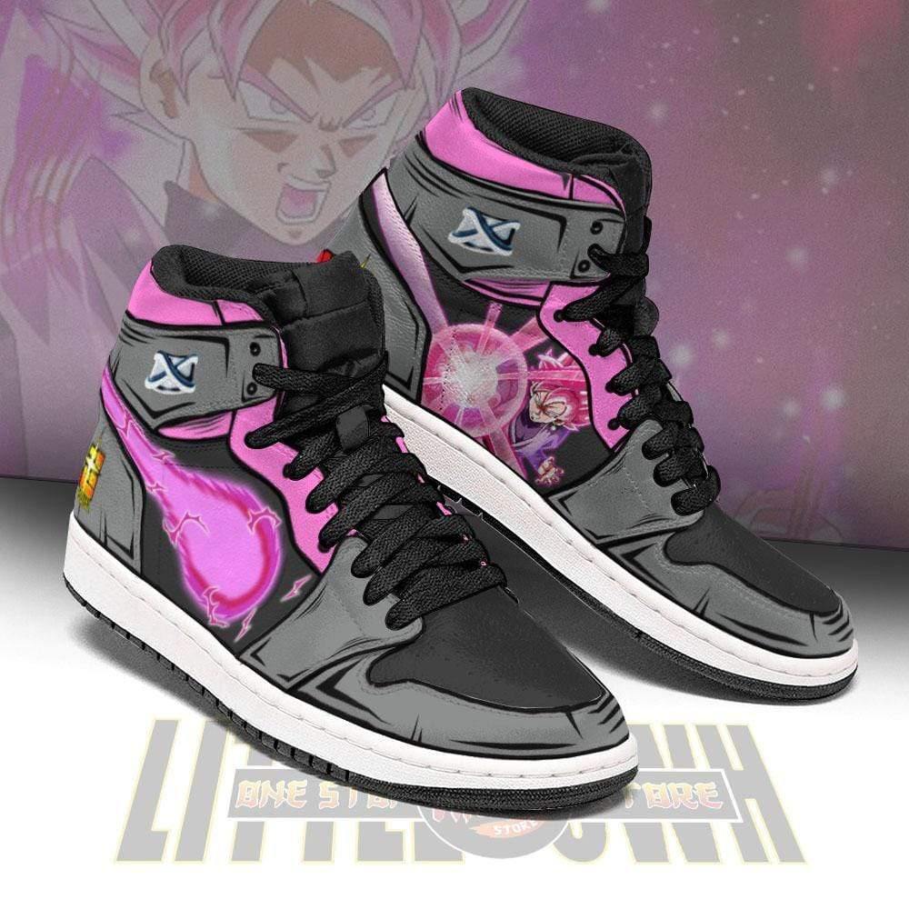 Black Goku JD Sneakers Custom Dragon Ball Super Anime Shoes - HomeFavo