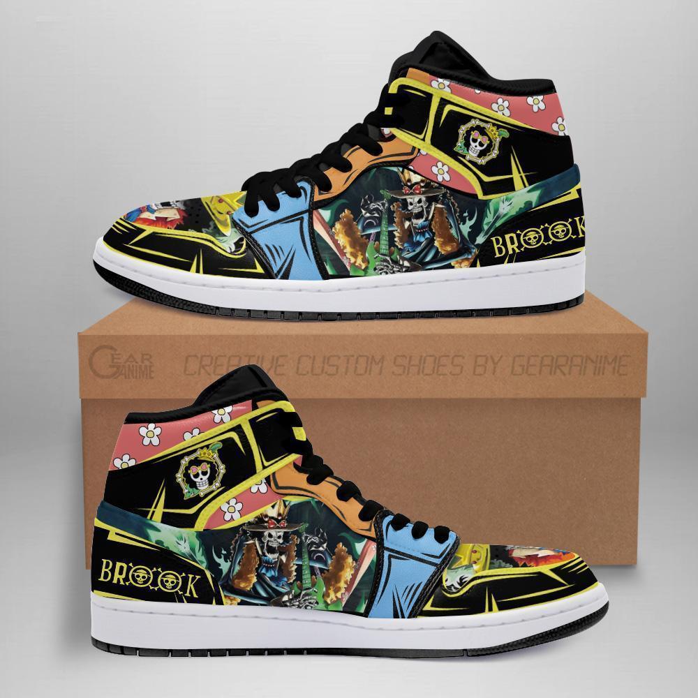Brook Sneakers Custom Anime One Piece Shoes
