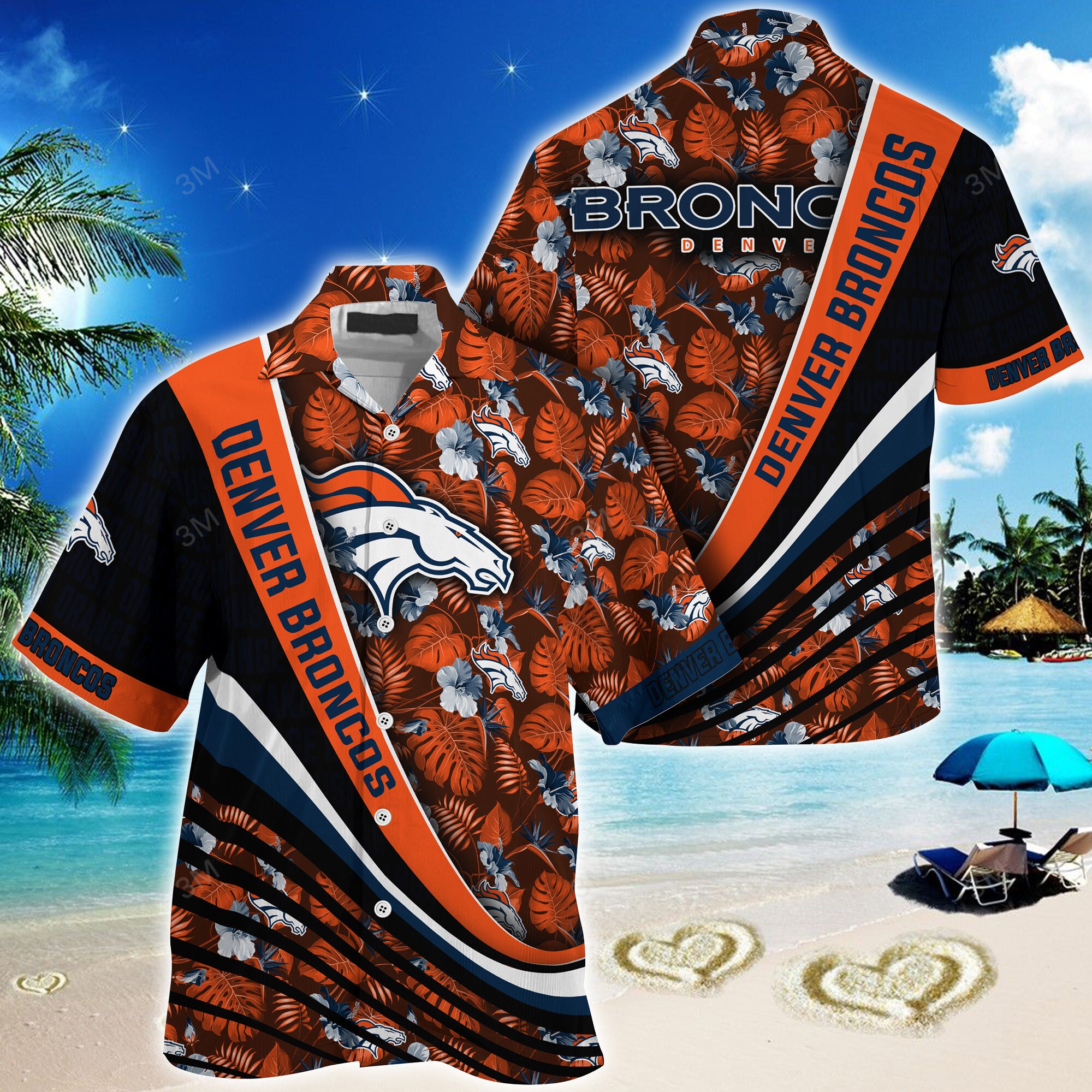 Denver Broncos NFL-Summer Hawaii Shirt With Tropical Flower Pattern For ...