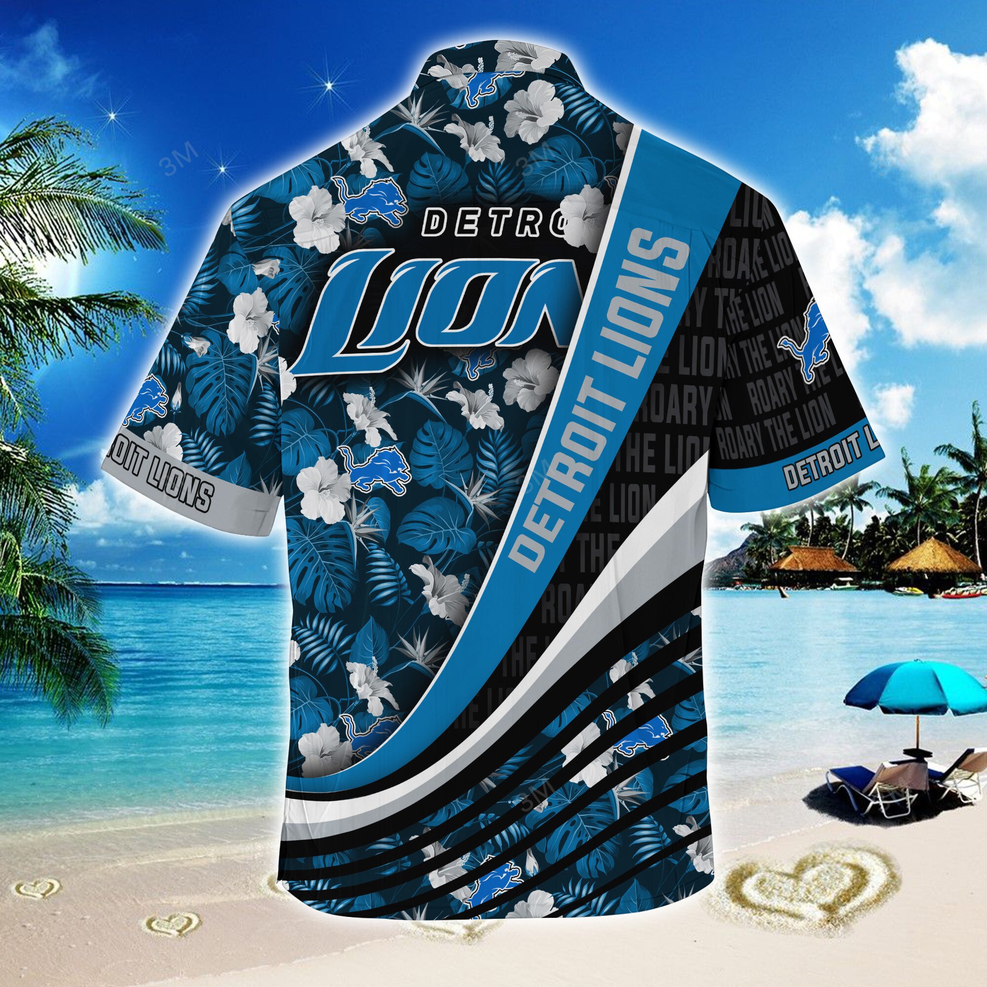 Detroit Lions NFL-Summer Hawaii Shirt With Tropical Flower Pattern For ...