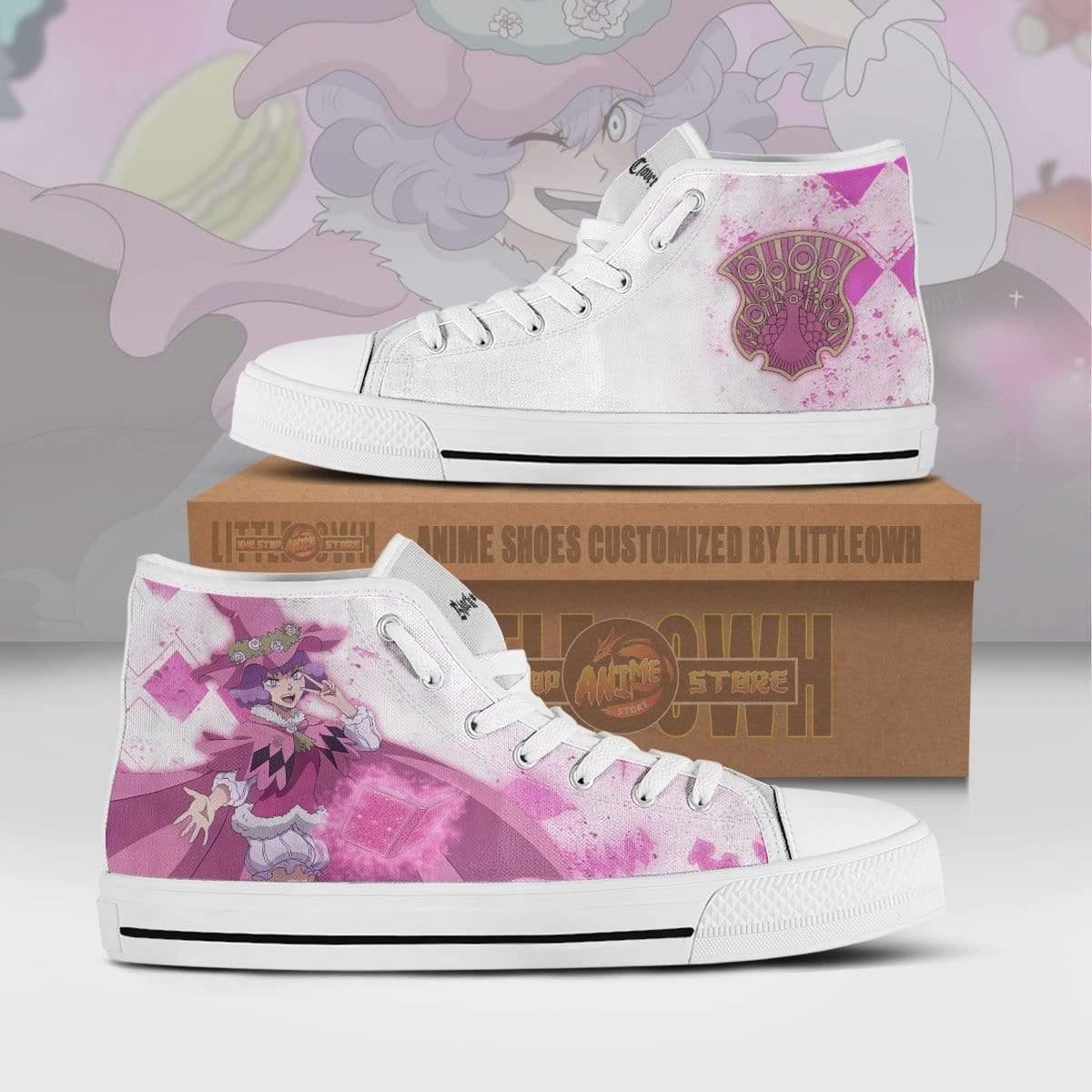 Dorothy Unsworth High Top Canvas Shoes Custom Black Clover Anime Sneakers