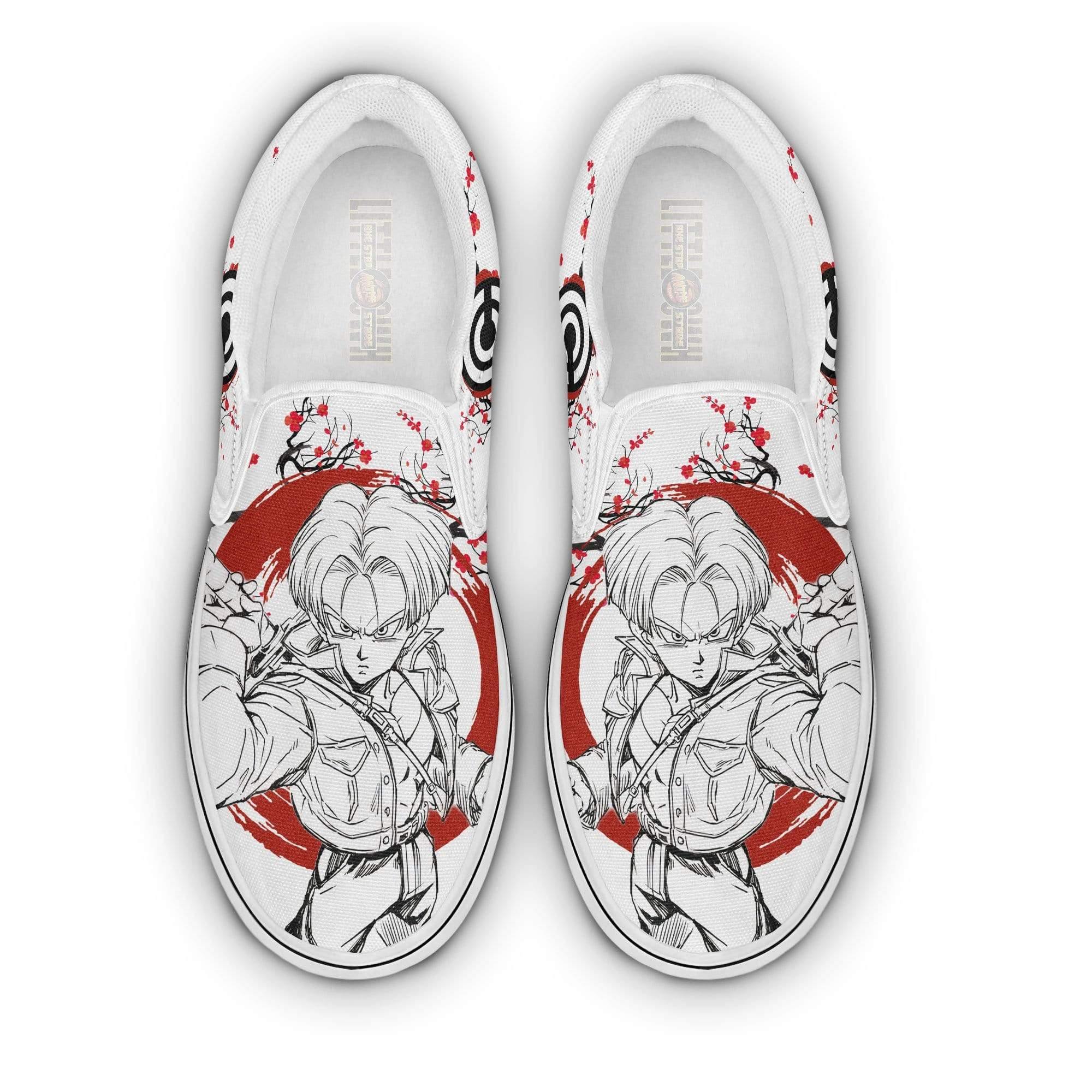 Dragon Ball Z Sneakers Future Trunks Anime Shoes Custom Classic Slip-On