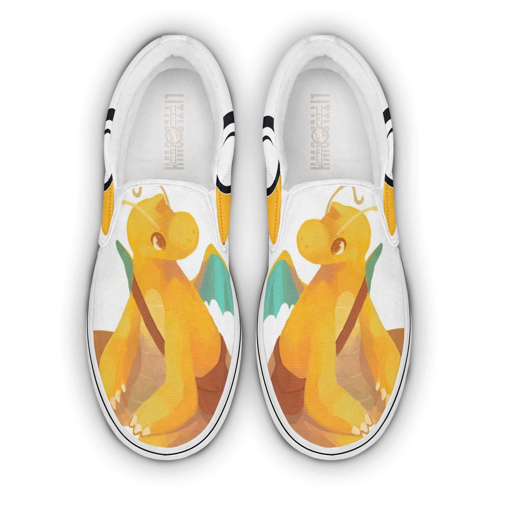 Dragonite Custom Pokemon Shoes Slip On Anime Flat Sneakers