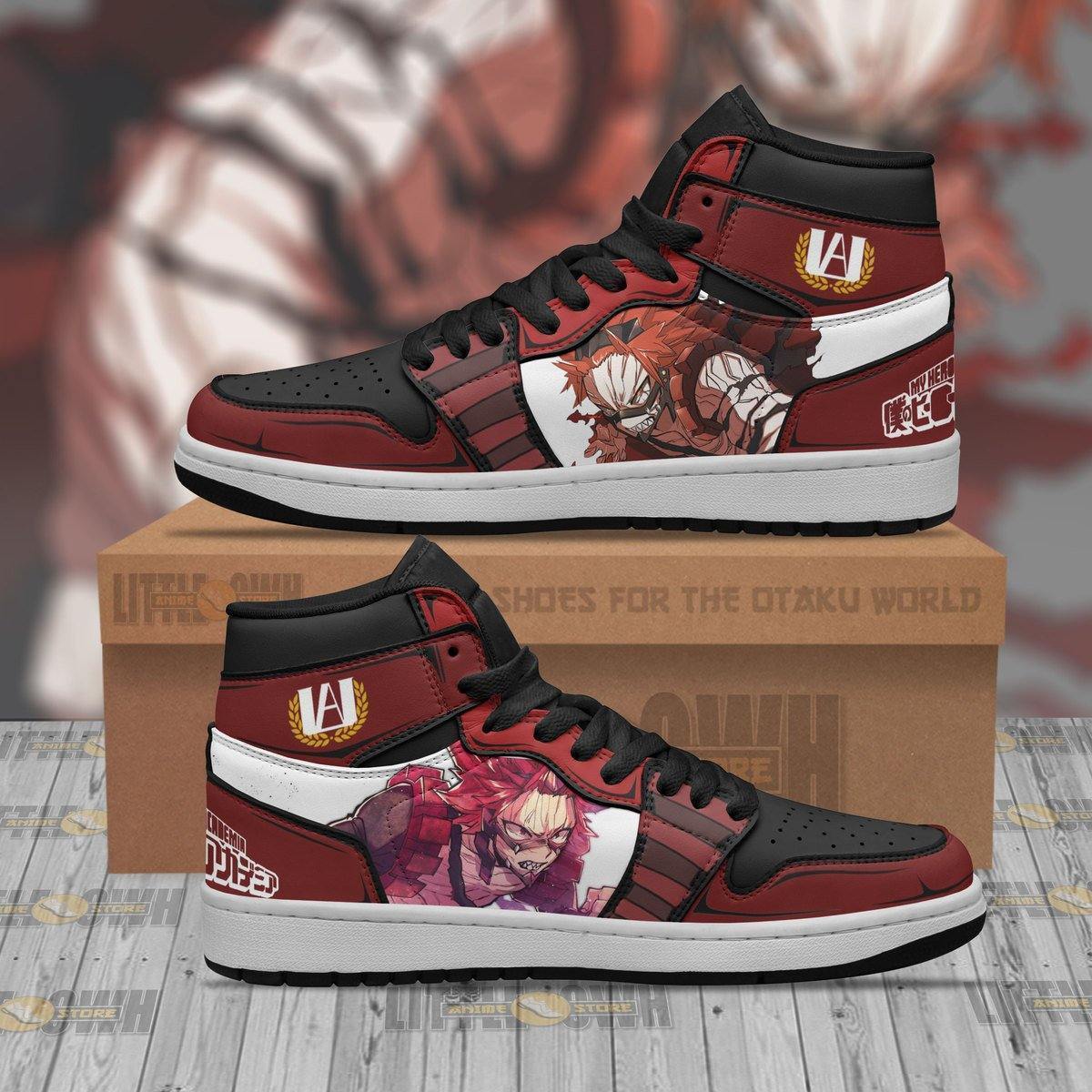 Eijiro Kirishima JD Sneakers Custom My Hero Academia Anime Shoes - HomeFavo