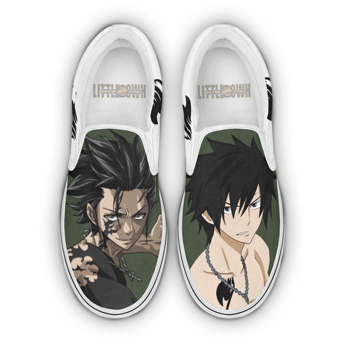Fairy Tail Gray Shoes Custom Anime Classic Slip-On Sneakers