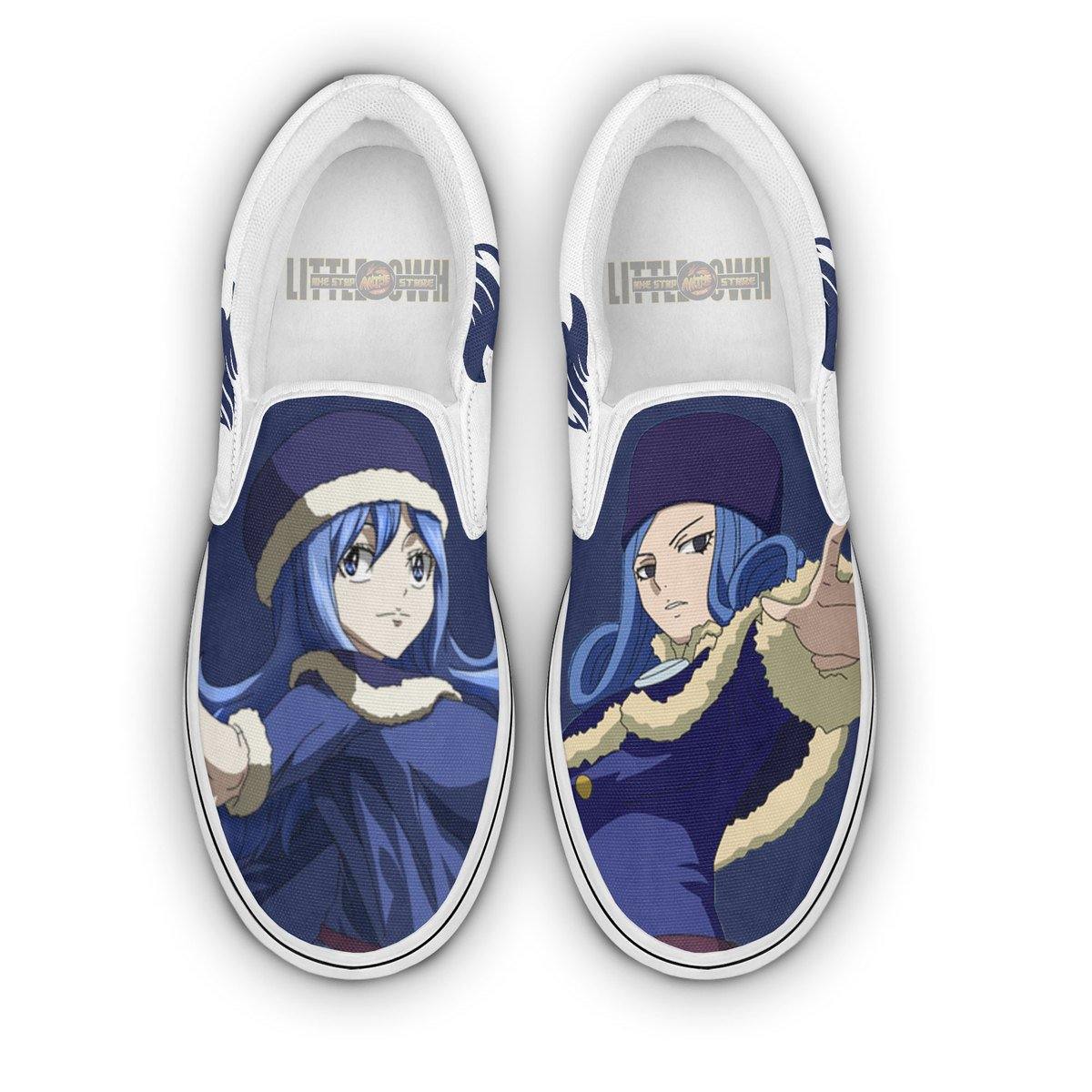 Fairy Tail Juvia Shoes Custom Anime Classic Slip-On Sneakers