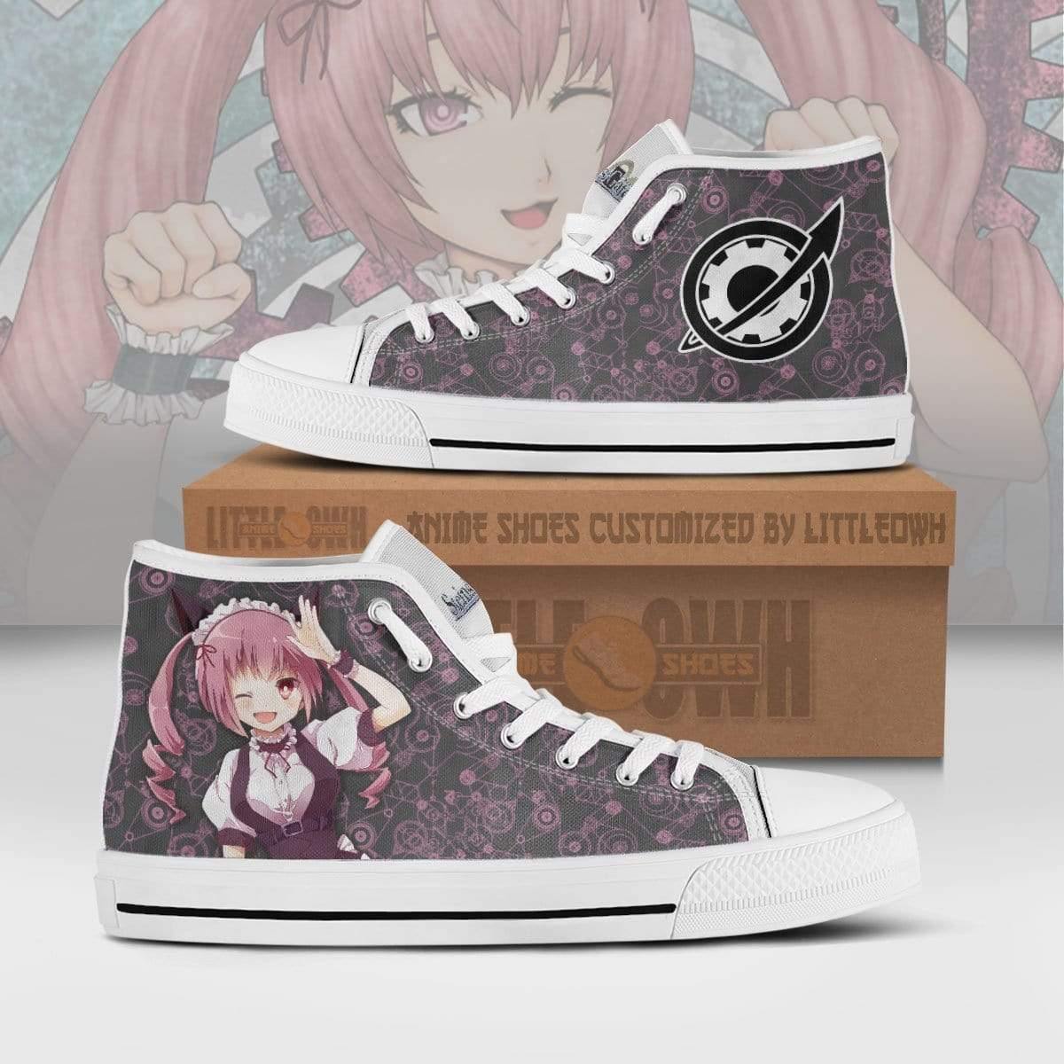 Faris NyanNyan High Top Canvas Shoes Custom Steins;Gate Anime Sneakers