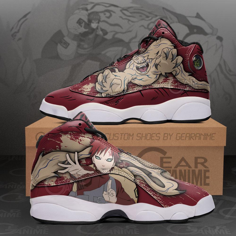 Gaara and Shukaku Sneakers Custom Anime Naruto Shoes