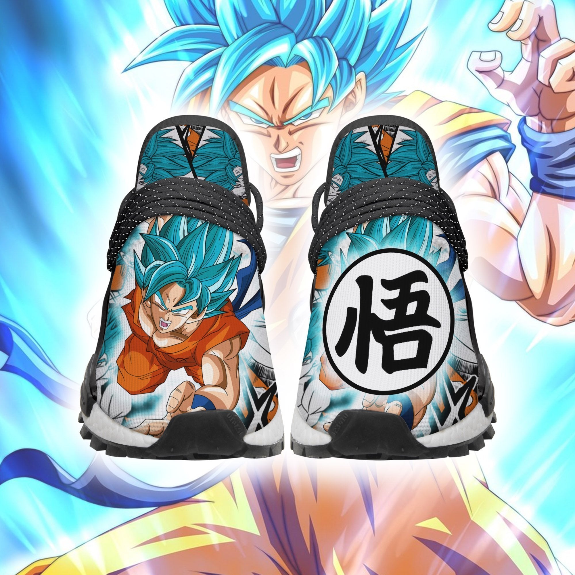 Goku Blue NMD Shoes Custom Dragon Ball Z Anime Sneakers
