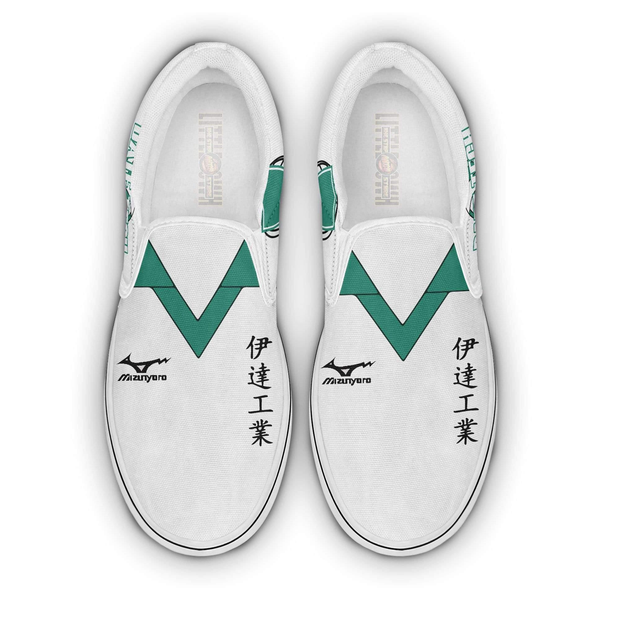 Haikyuu Shoes Date Tech High Classic Slip-On Custom Anime Sneakers