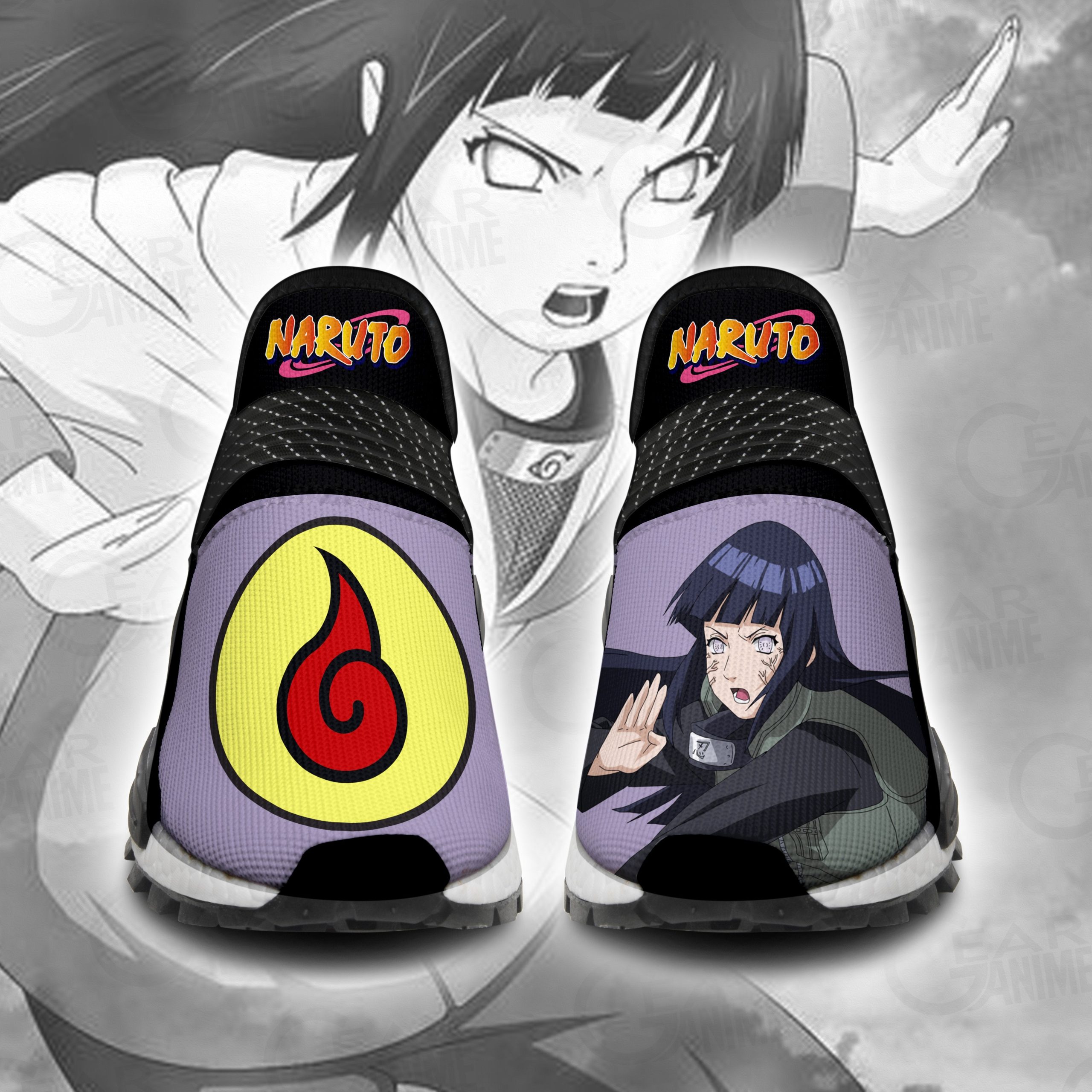Hyuga Hinata Shoes Naruto Custom Anime Shoes PT11