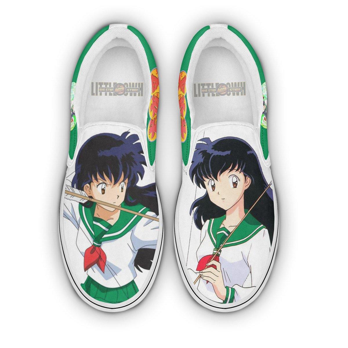 InuYasha Kagome Shoes Custom Anime Classic Slip-On Sneakers