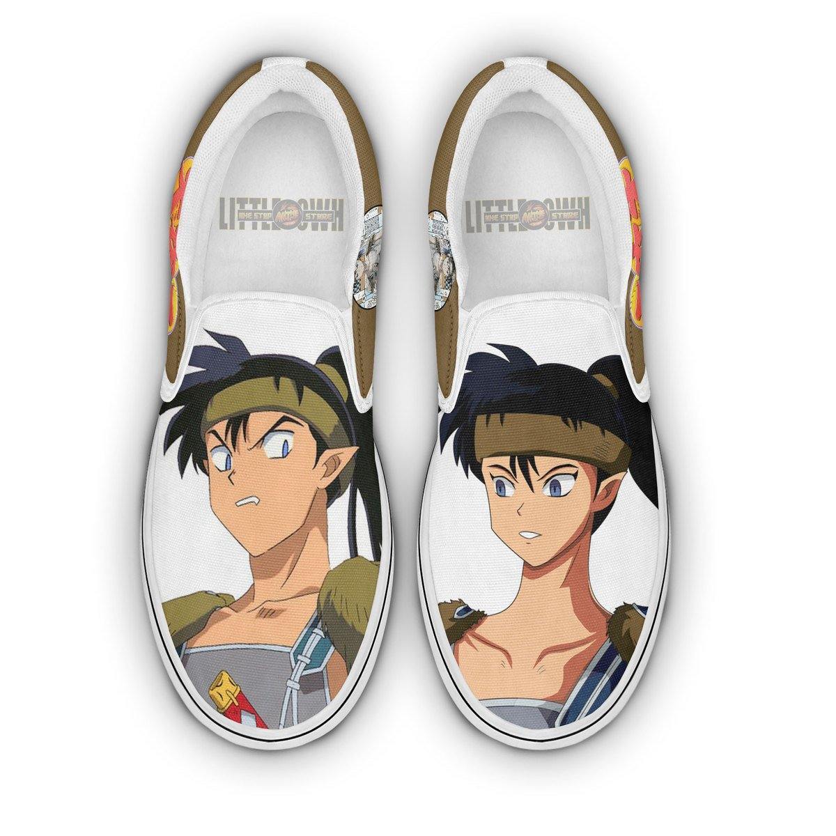 InuYasha Koga Shoes Custom Anime Classic Slip-On Sneakers
