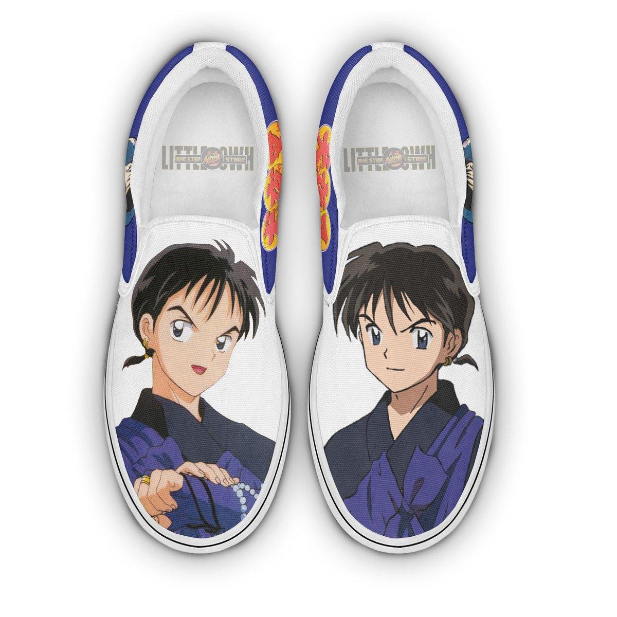 InuYasha Miroku Shoes Custom Anime Classic Slip-On Sneakers