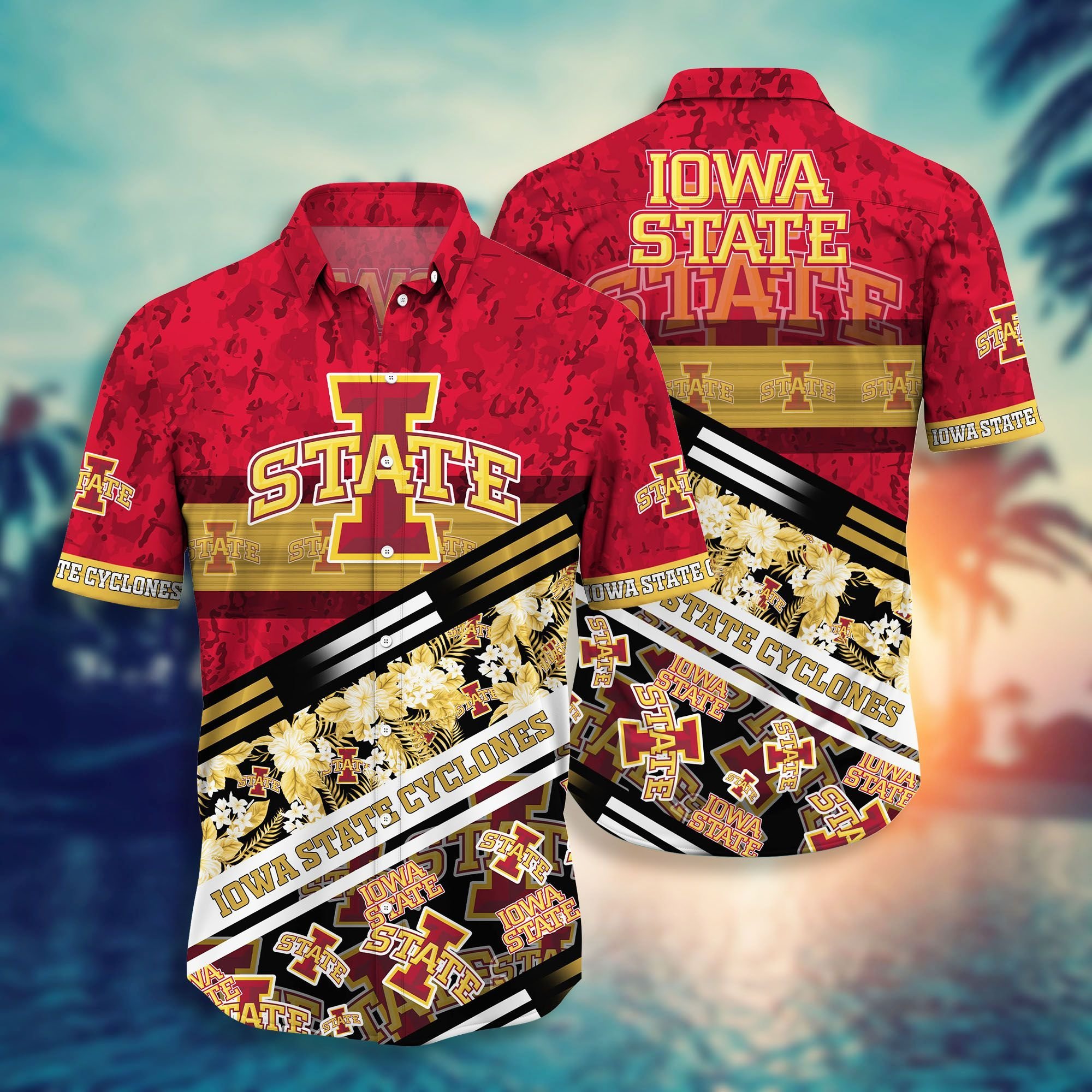 Iowa State Cyclones Ncaa2 Hawaii Shirt Short Style Hot Trending Summer Hawaiian Ncaa Nh3hst 9230