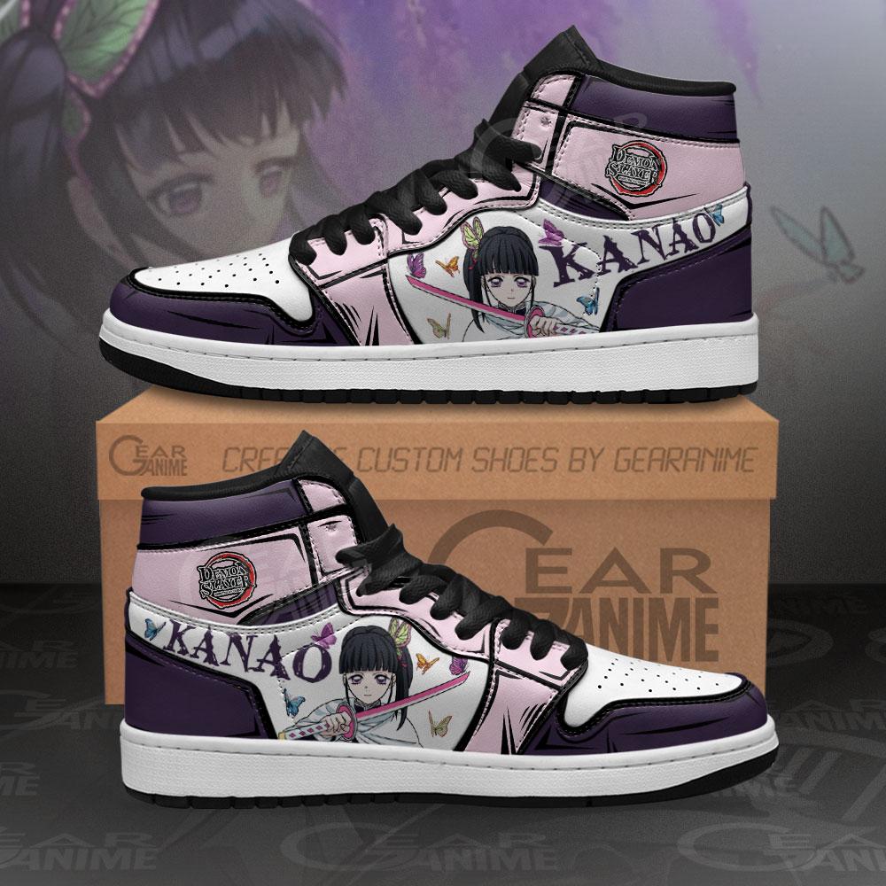 Kanao Tsuyuri Sneakers Custom Demon Slayer Anime Shoes - HomeFavo