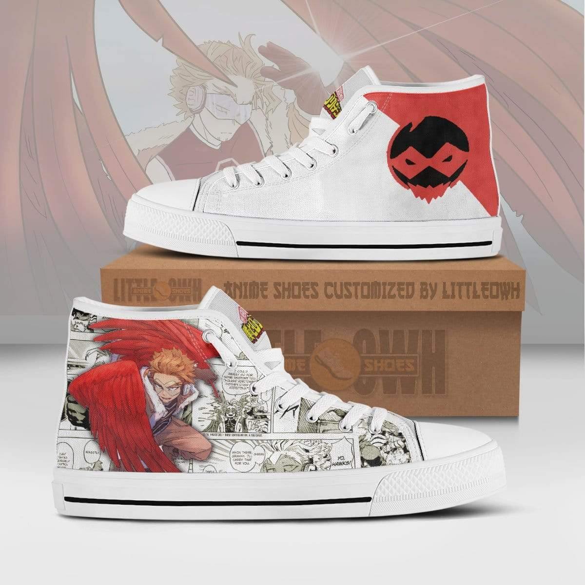 Keigo Takami High Top Canvas Shoes Custom My Hero Academia Anime Mixed Manga Style