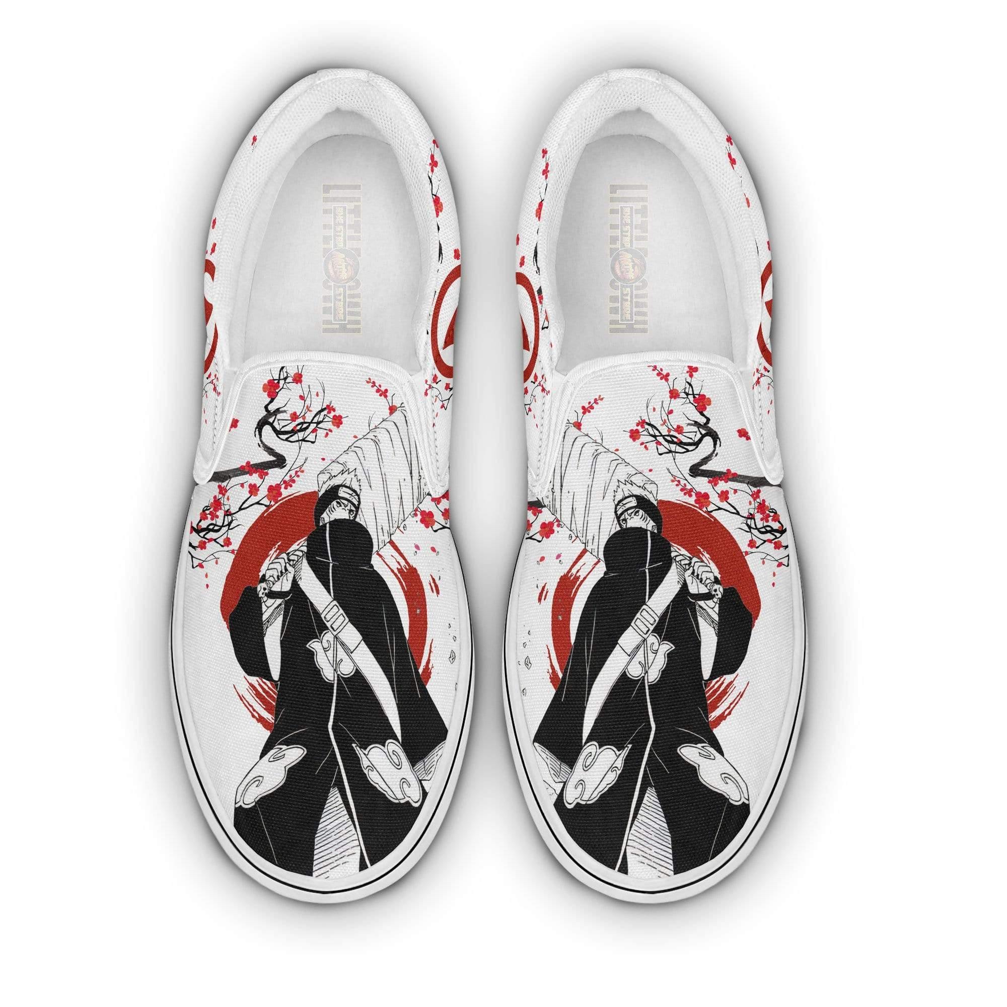 Kisame Hoshigaki Classic Slip-On Custom Ninja Under The Sun Naruto Shoes Anime Flat Sneakers