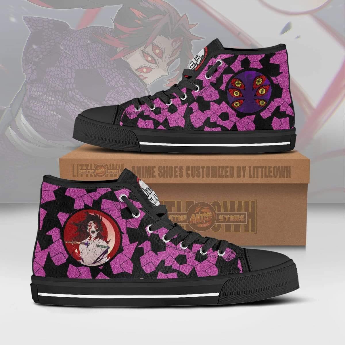 Kokushibo High Top Canvas Shoes Custom Demon Slayer Anime Sneakers ...