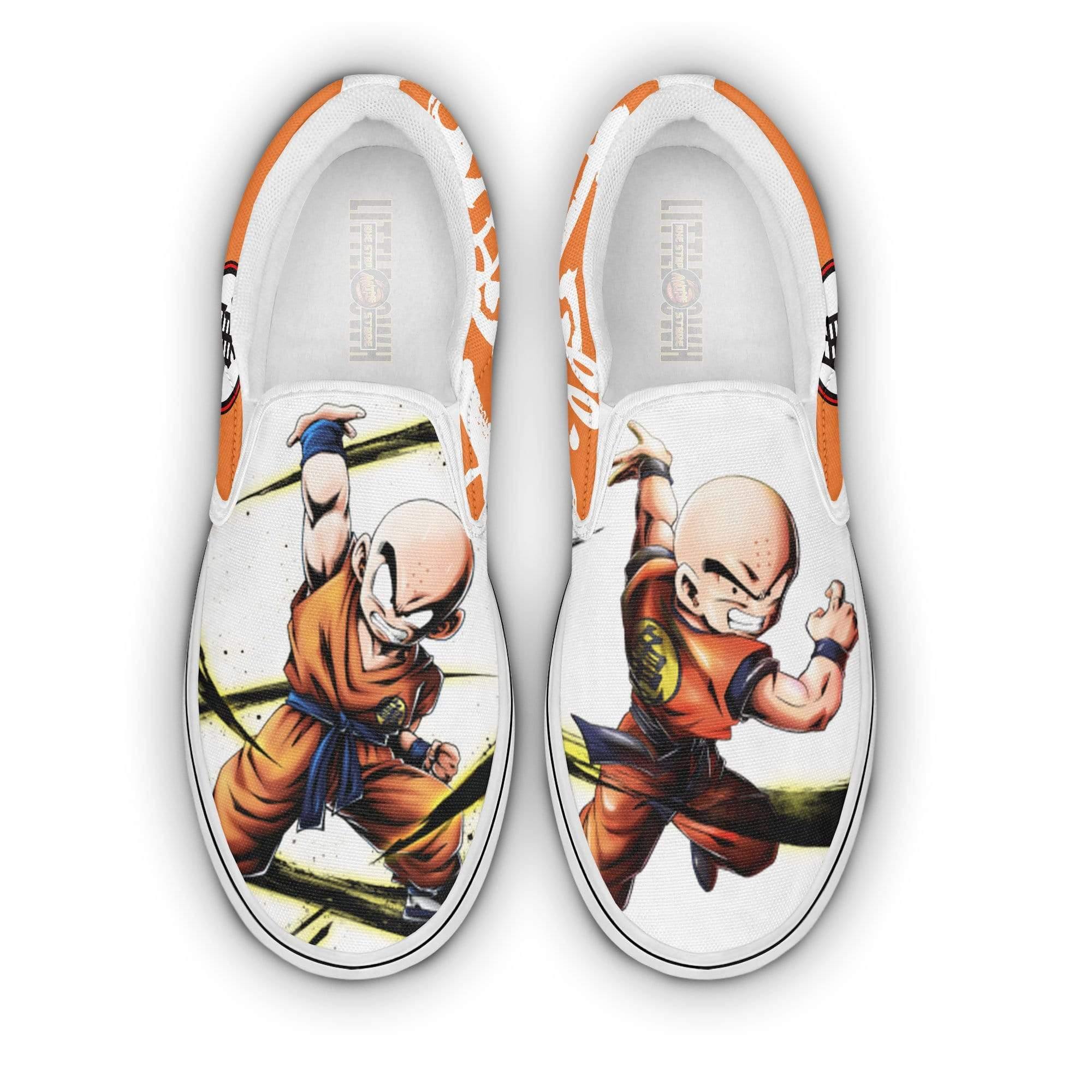 Krillin Custom Dragon Ball Z Flat Sneakers Anime Shoes