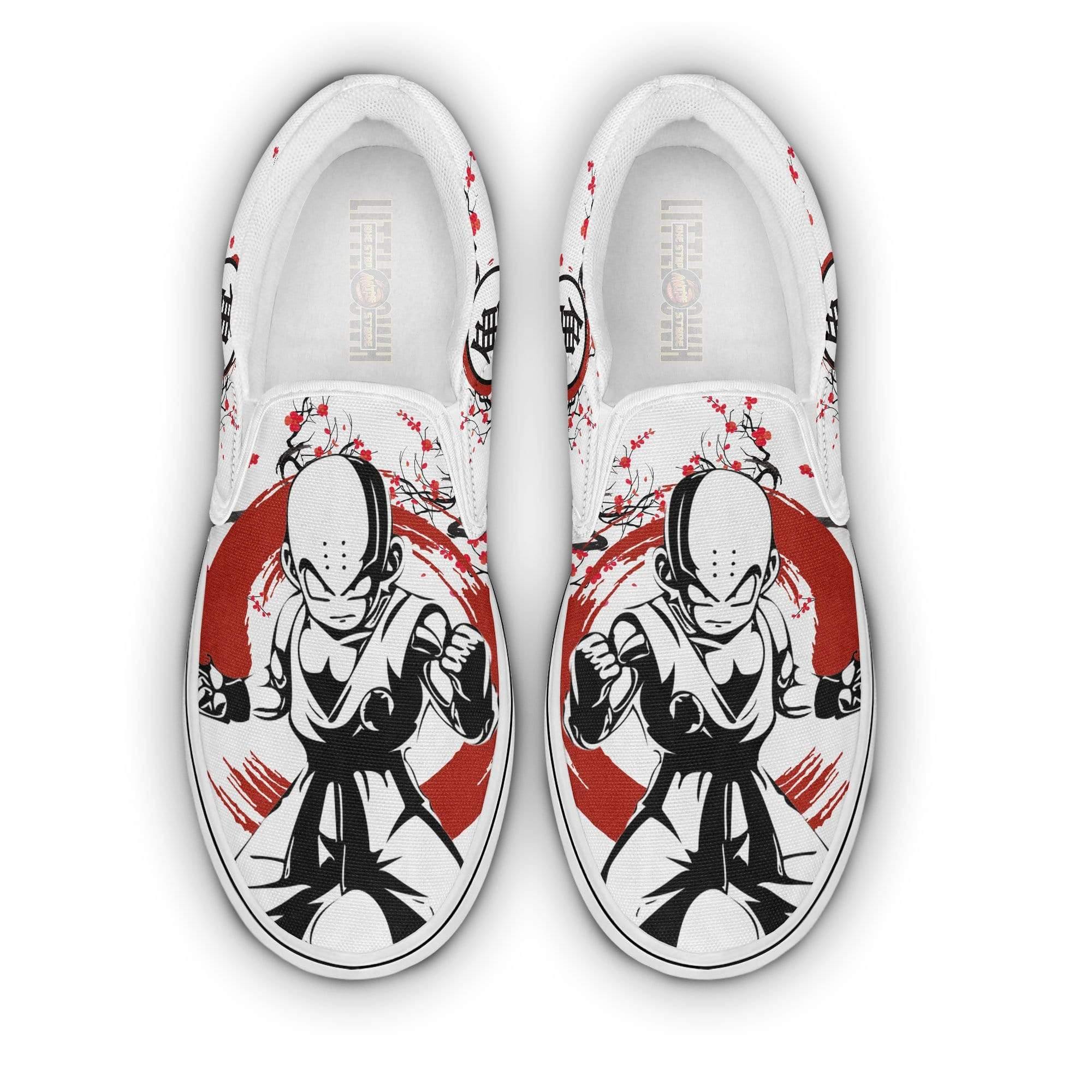 Krillin Dragon Ball Z Shoes Anime Sneakers Custom Saiyan Under The Sun Classic Slip-On