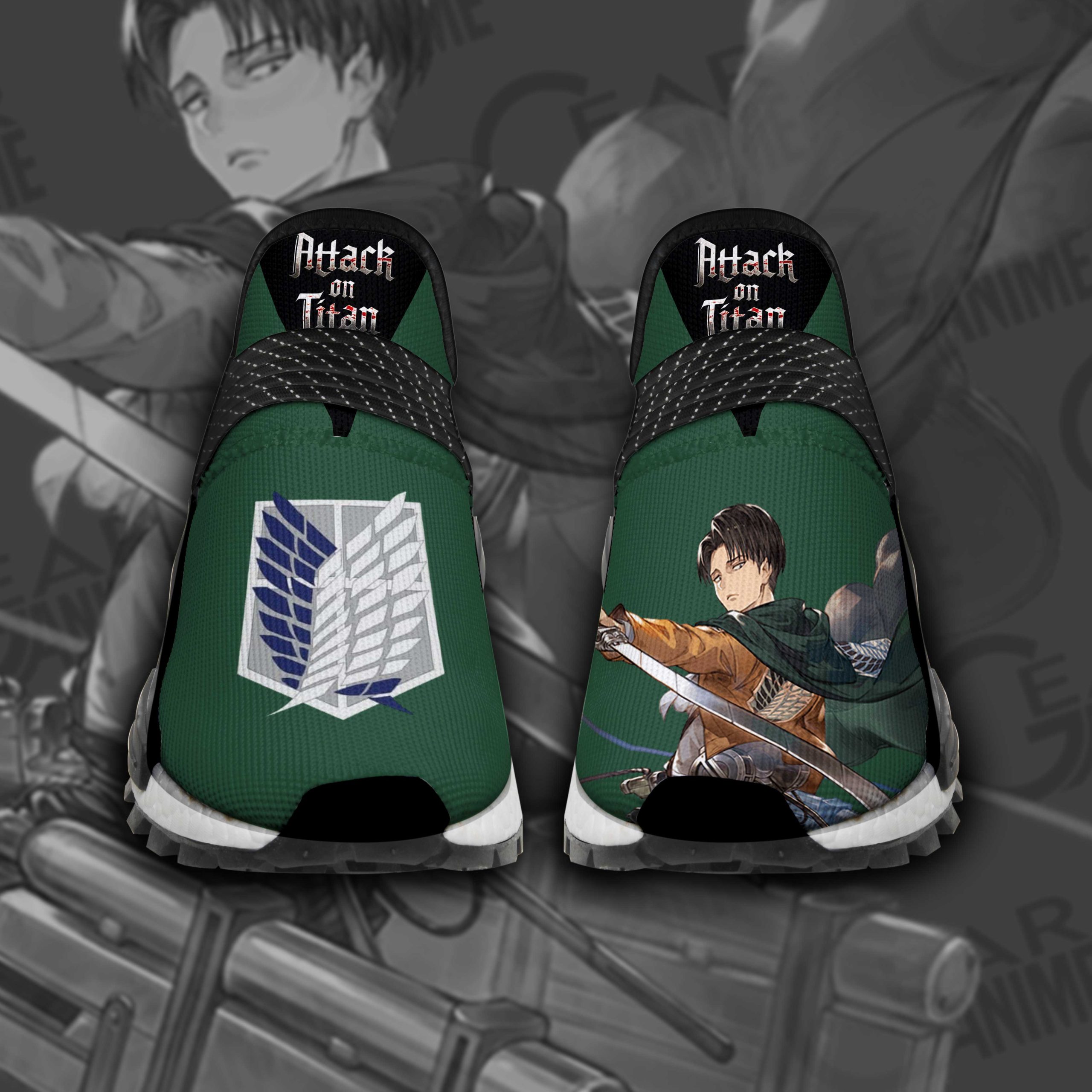 Levi Ackerman Shoes Attack On Titan Custom Anime Shoes