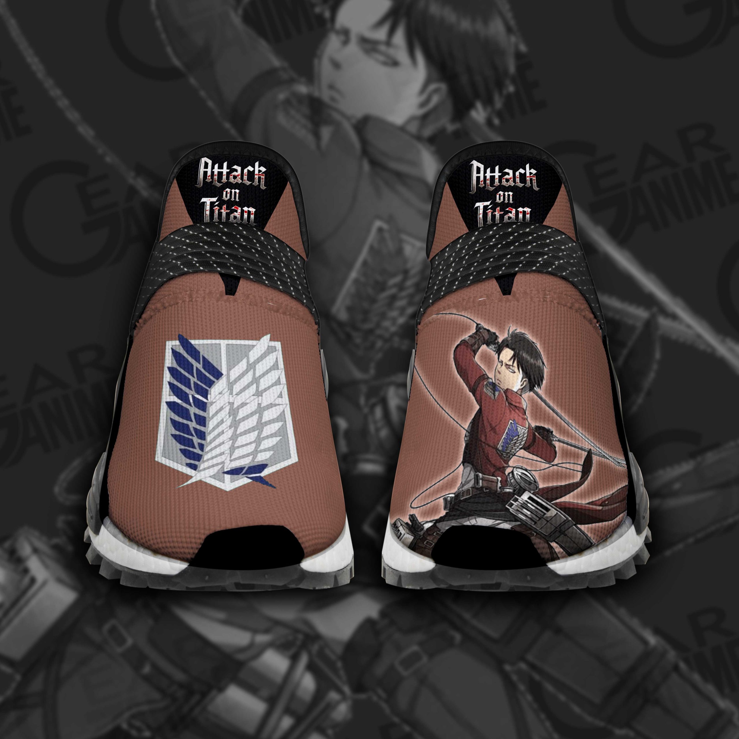 Levi Ackerman Shoes Fighting Attack On Titan Anime Shoes TT11