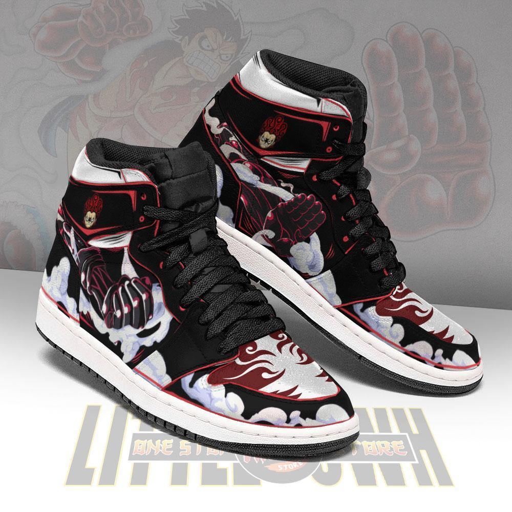 Luffy Gear 4 Anime Shoes Custom One Piece JD Sneakers - HomeFavo