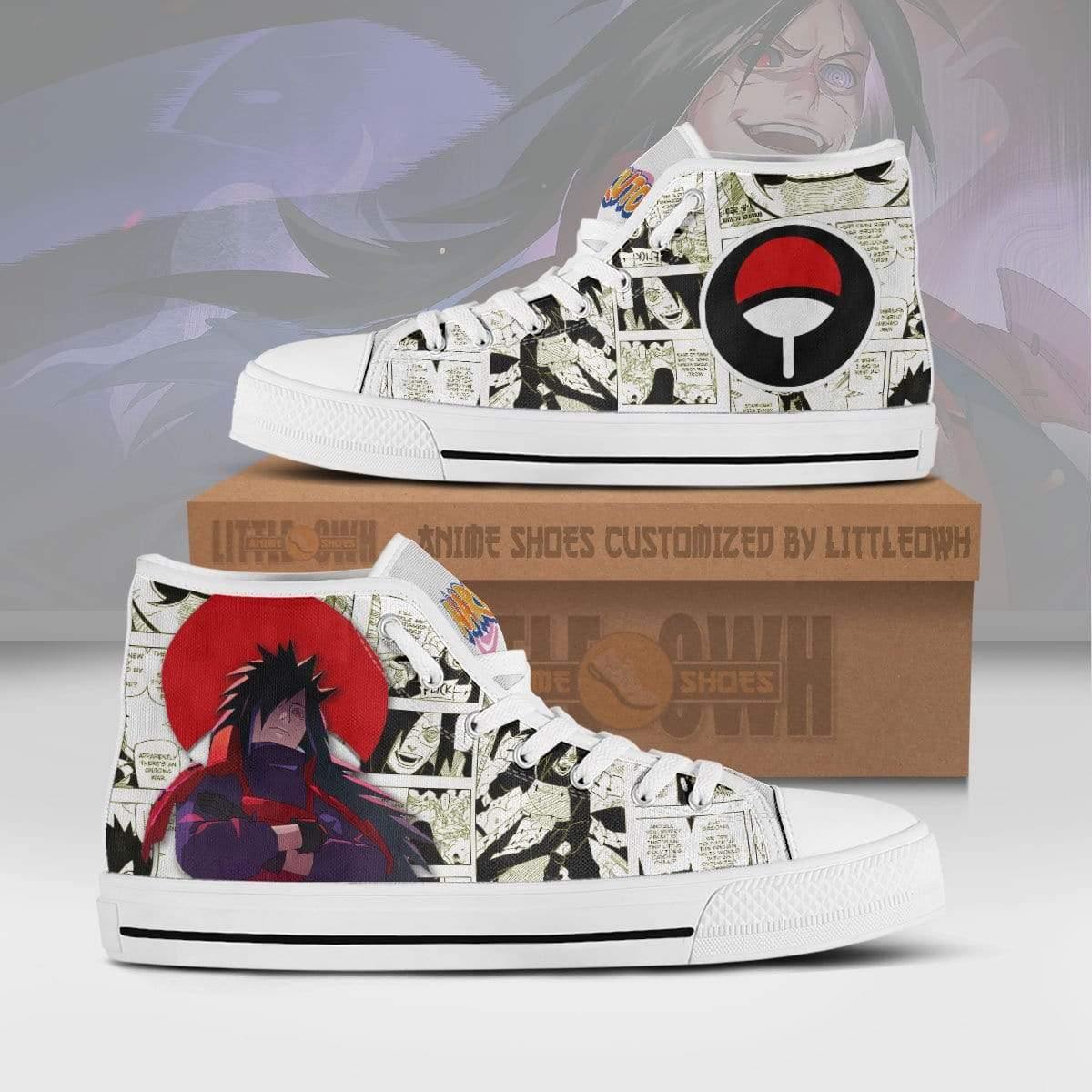 Madara Uchiha Shoes Naruto High Tops Custom Anime Canvas Sneakers