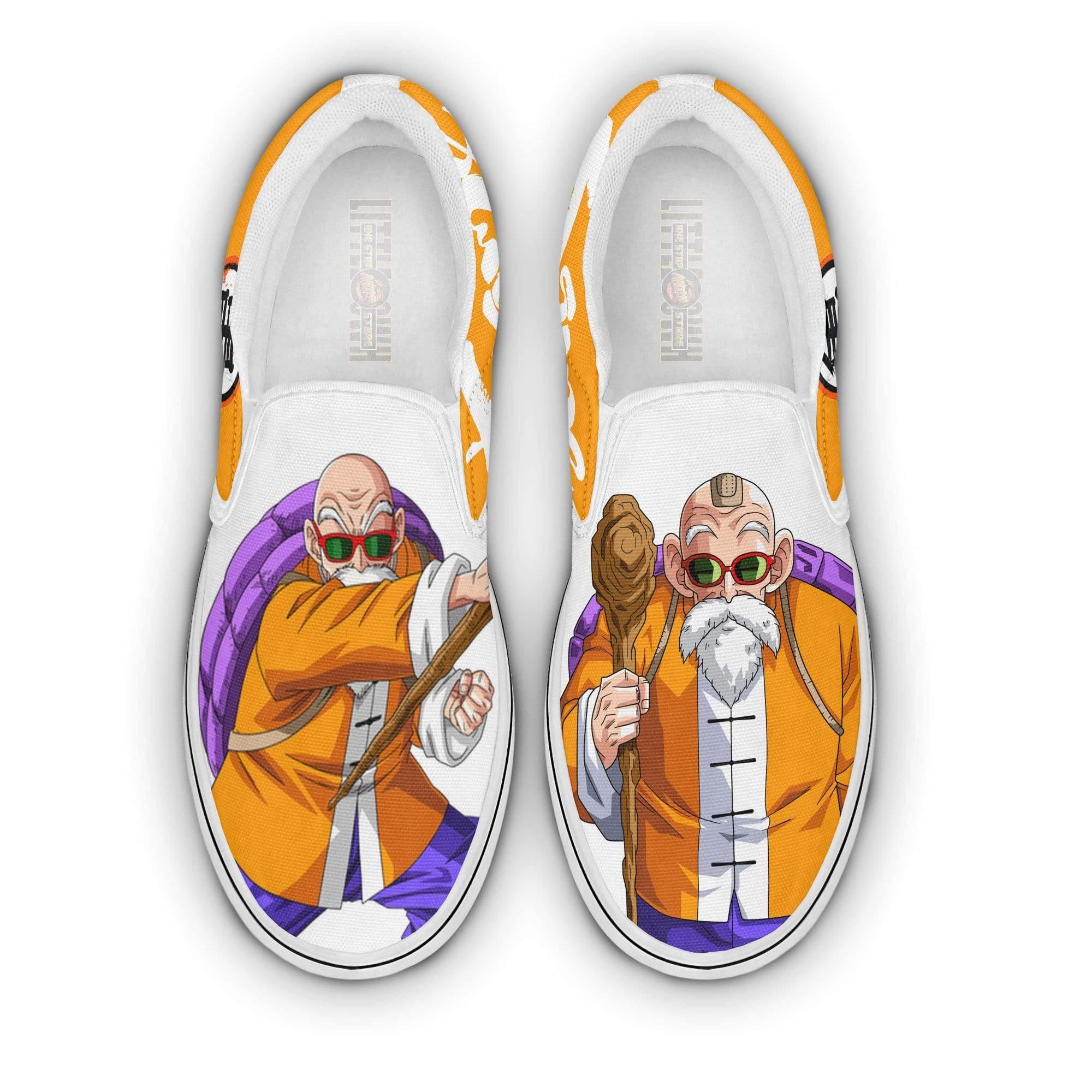 Master Roshi Kame Dragon Ball Z Anime Custom Classic Slip-On Shoes