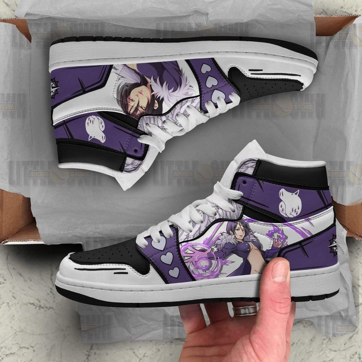 Merlin JD Sneakers Custom The Seven Deadly Sins Anime Shoes - HomeFavo