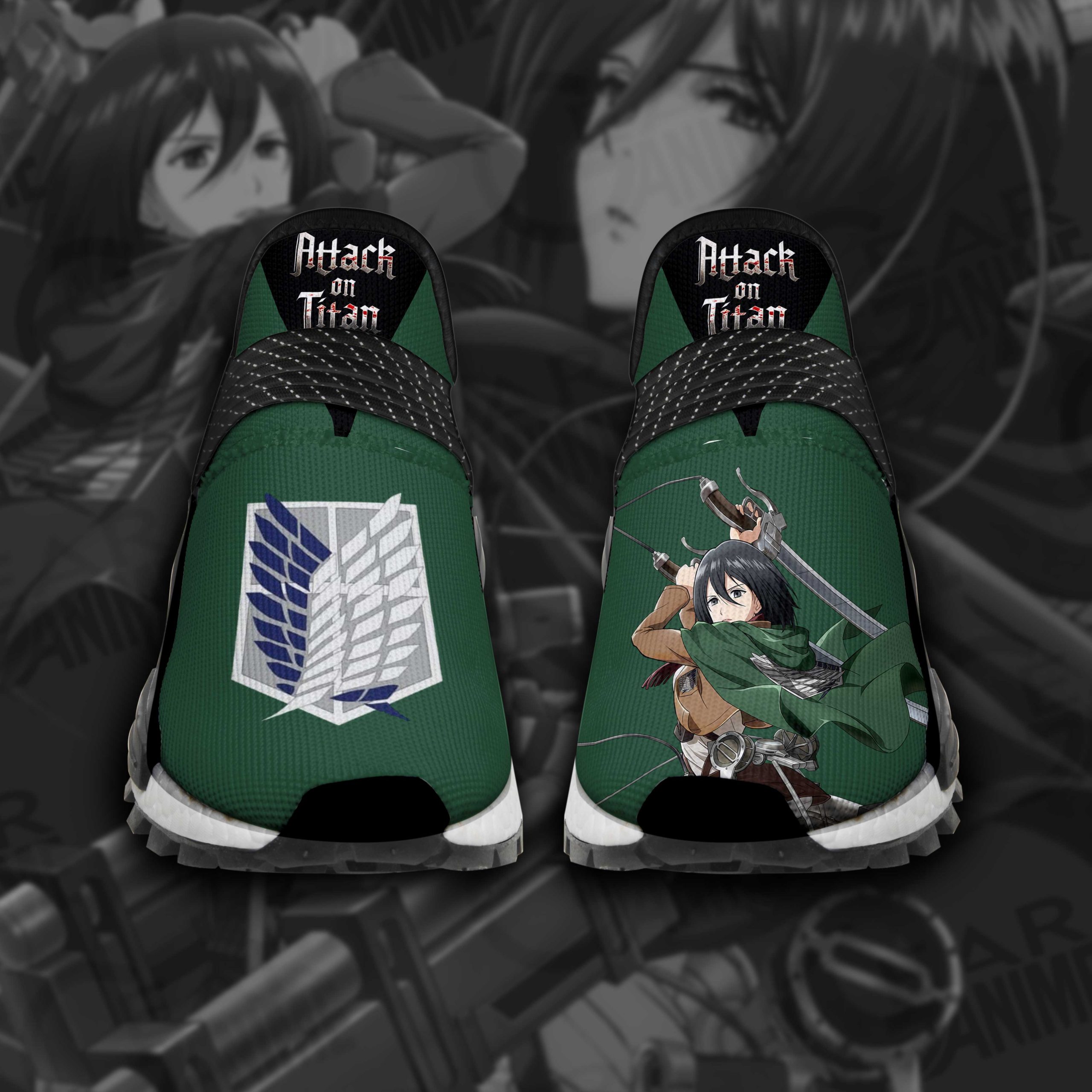 Mikasa Shoes Scout Squad Attack On Titan Anime Shoes TT11