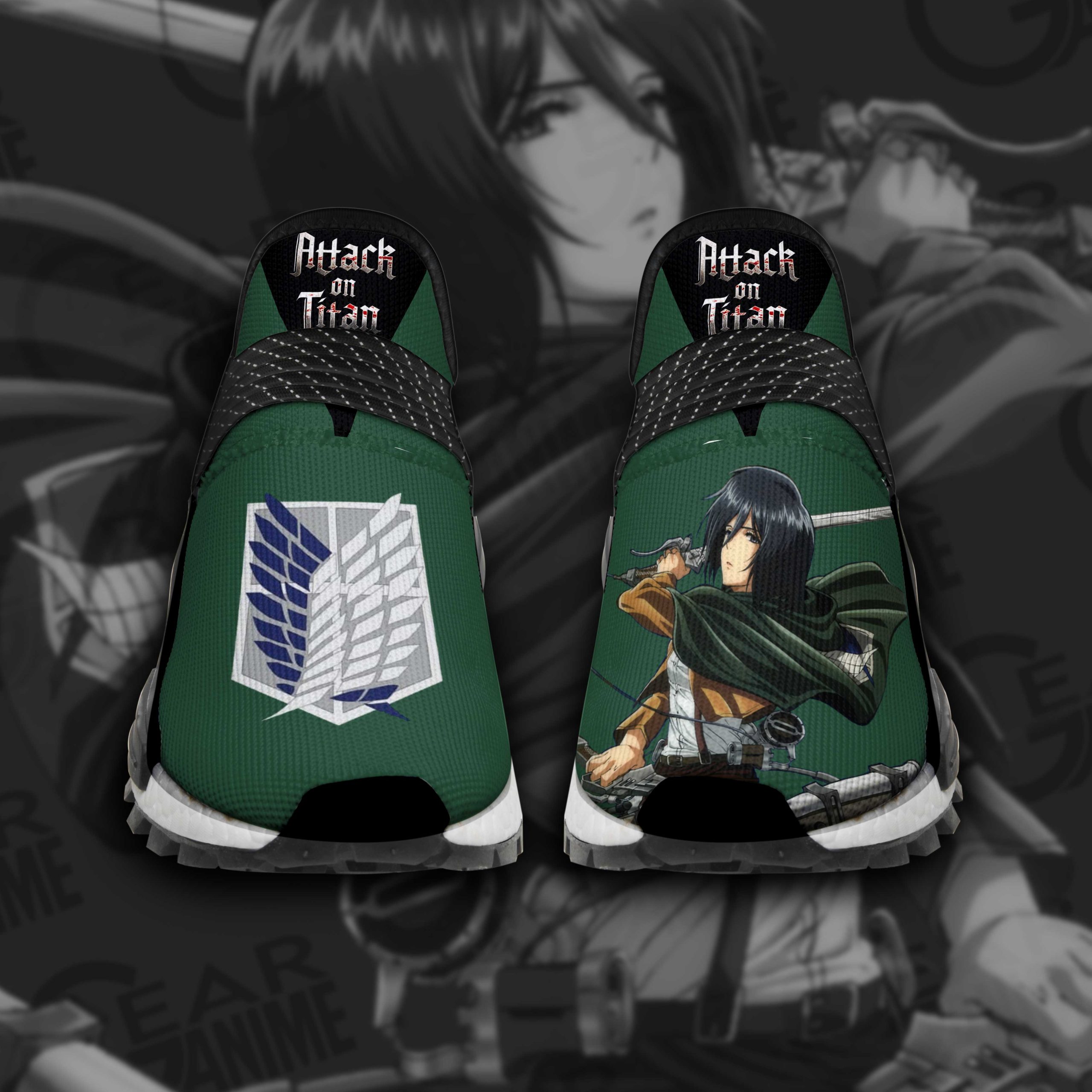 Mikasa Shoes Scout Team Attack On Titan Anime Shoes TT11