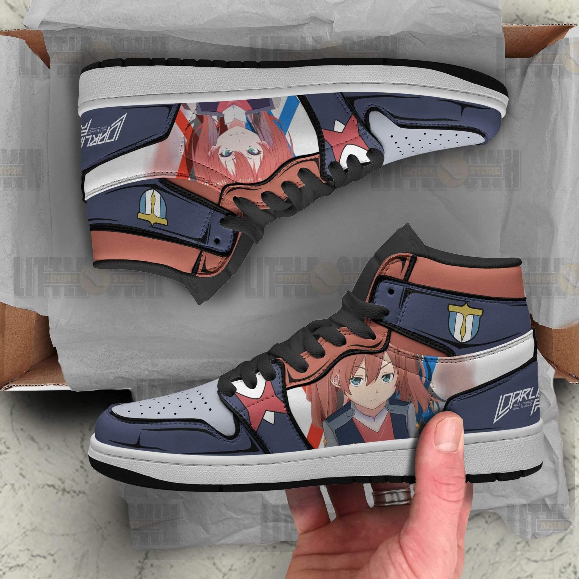 Miku JD Sneakers Custom Darling in the Franxx Anime Shoes - HomeFavo